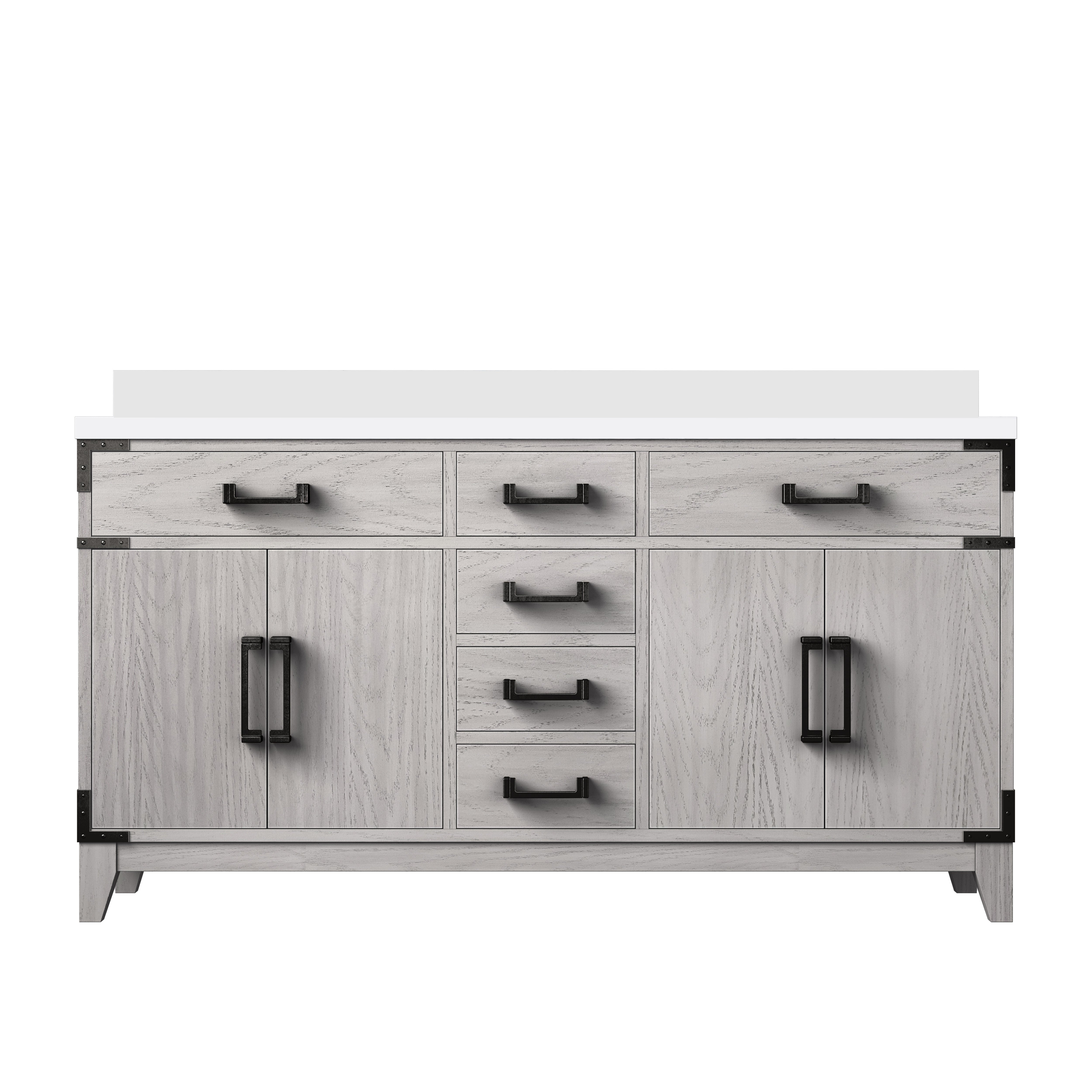 Lexora Laurel 60 in W x 22 in D Double Bath Vanity