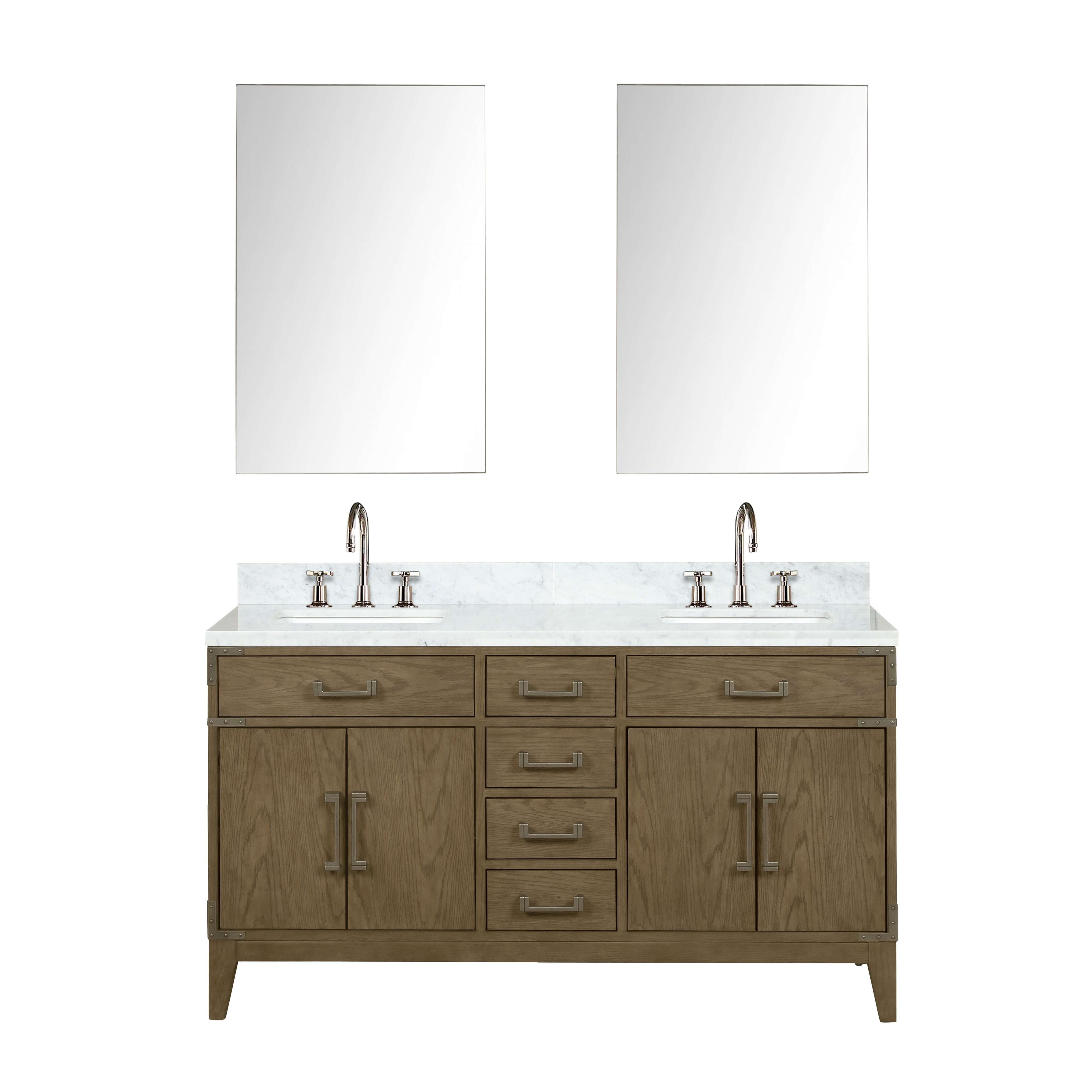Lexora Laurel 60 in W x 22 in D Double Bath Vanity