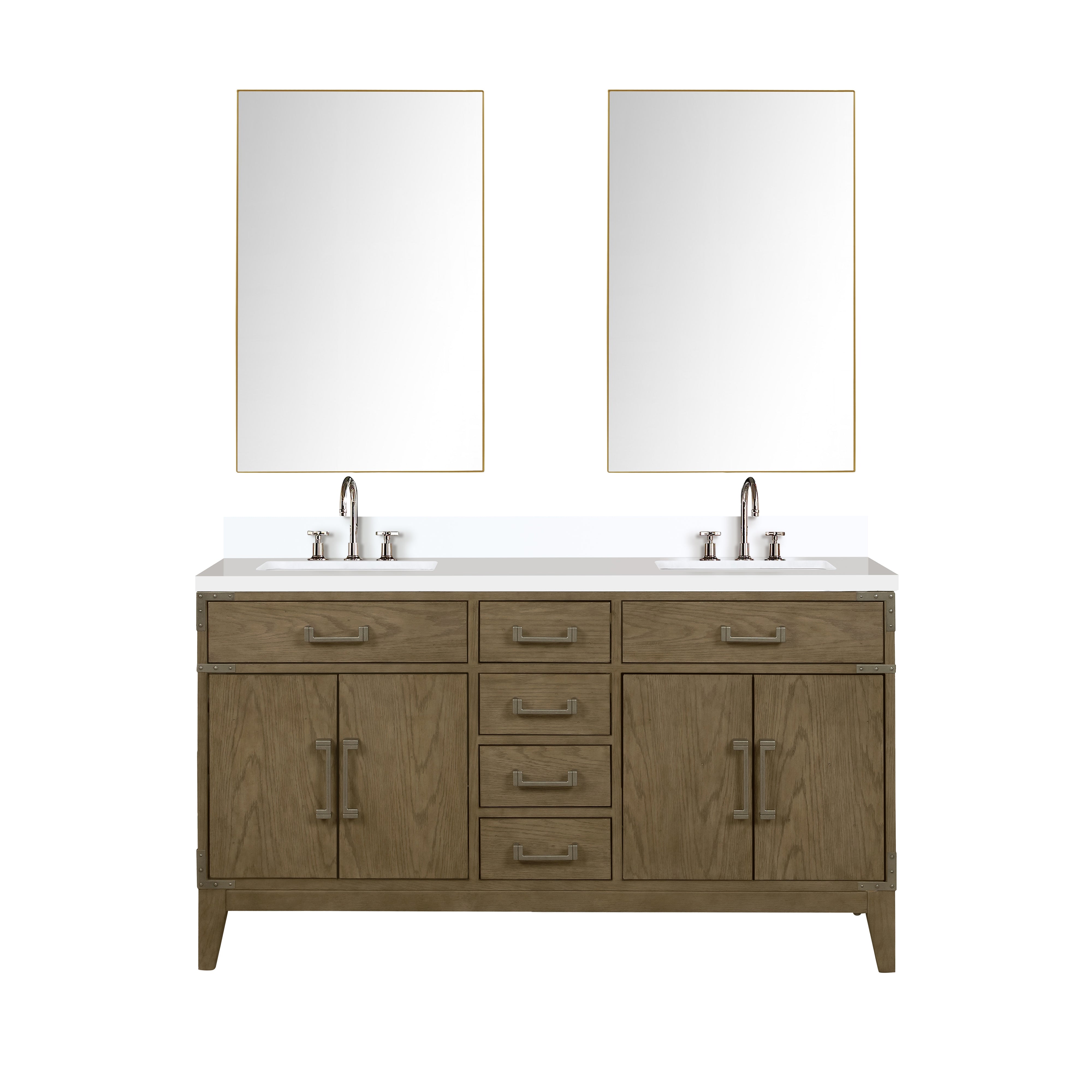 Lexora Laurel 60 in W x 22 in D Double Bath Vanity