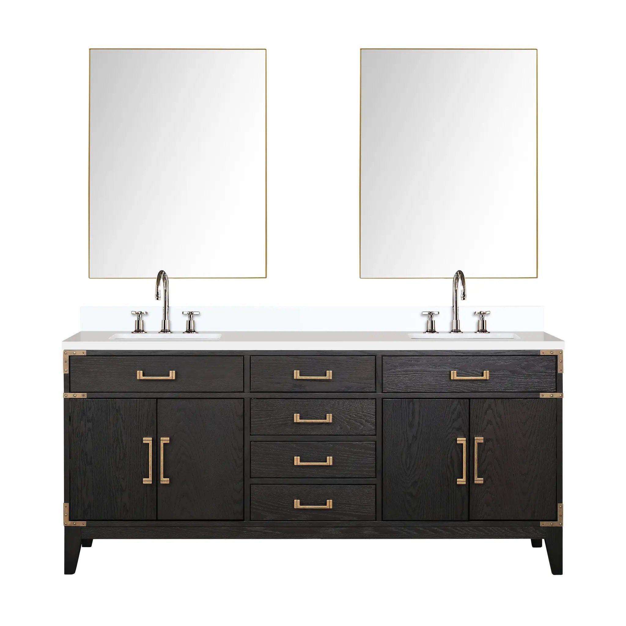 Lexora Laurel 72 in W x 22 in D Double Bath Vanity by Lexora