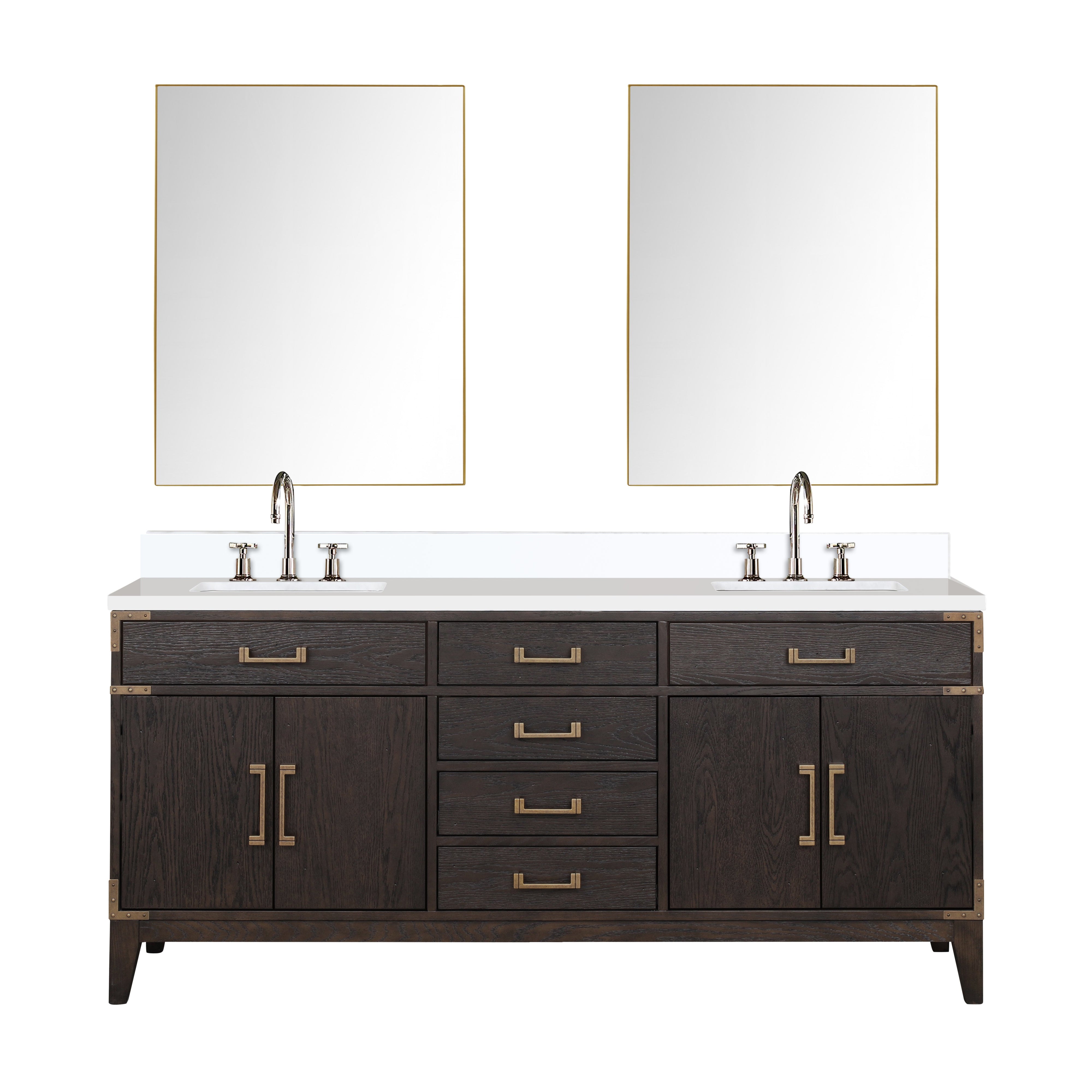 Lexora Laurel 72 in W x 22 in D Double Bath Vanity by Lexora