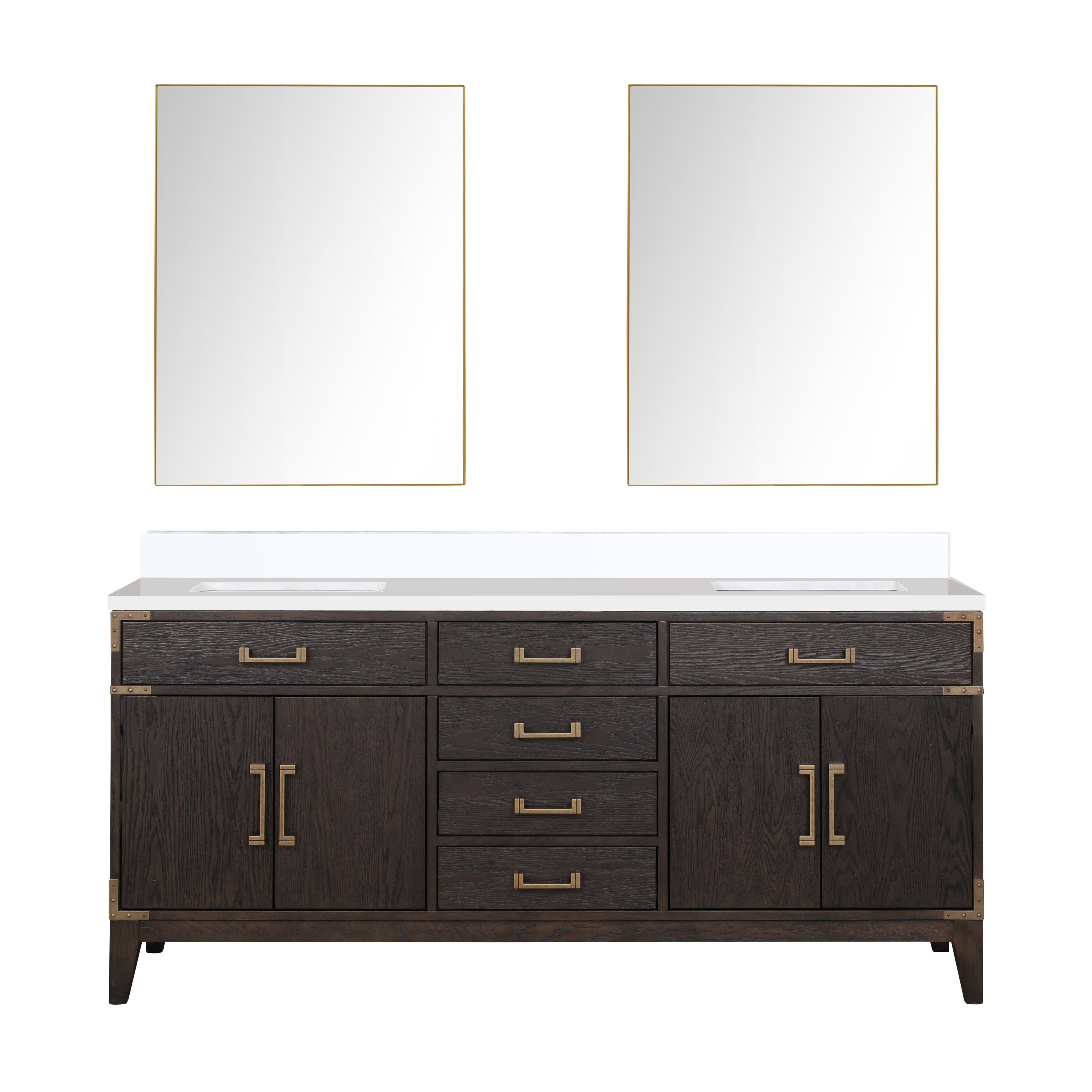 Lexora Laurel 72 in W x 22 in D Double Bath Vanity by Lexora
