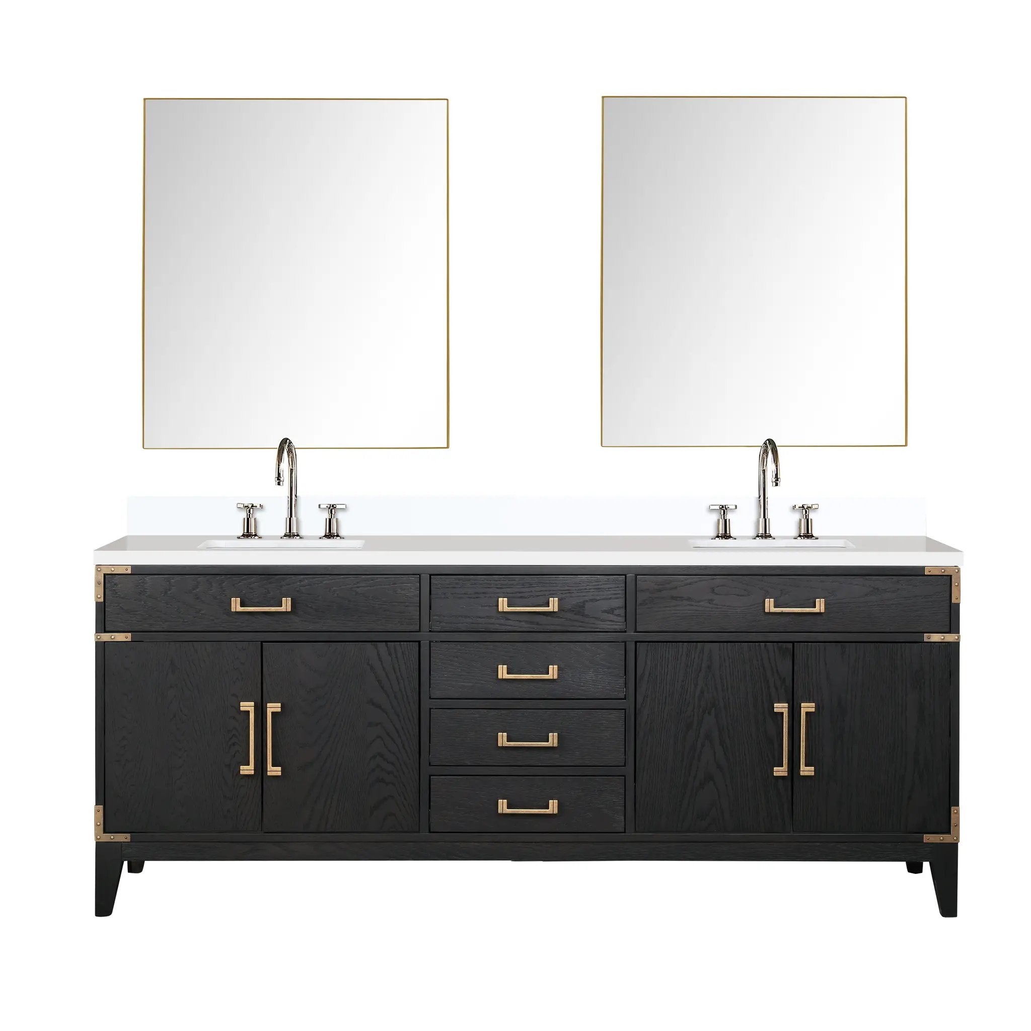 Lexora Laurel 80 in W x 22 in D Double Bath Vanity by Lexora