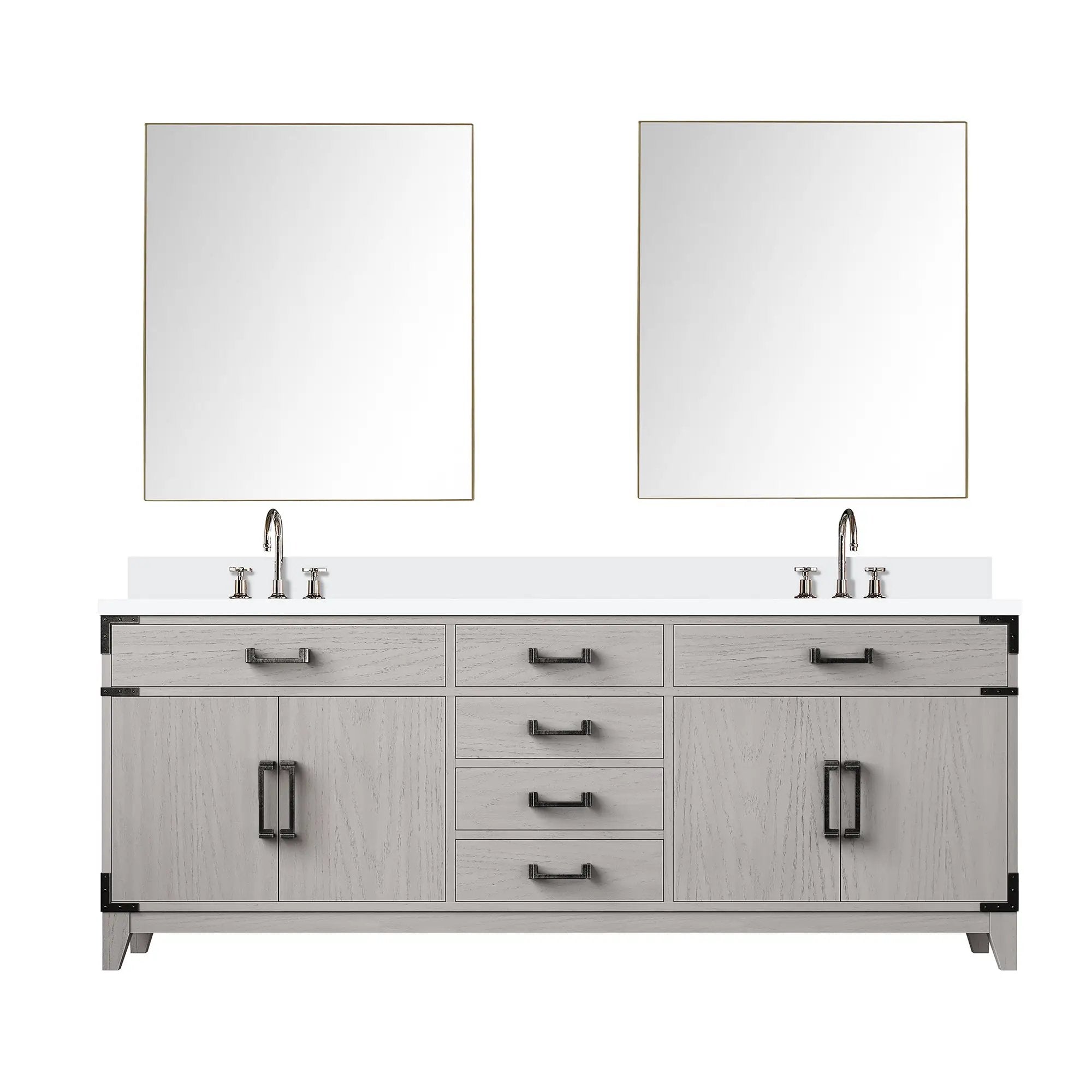 Lexora Laurel 80 in W x 22 in D Double Bath Vanity by Lexora