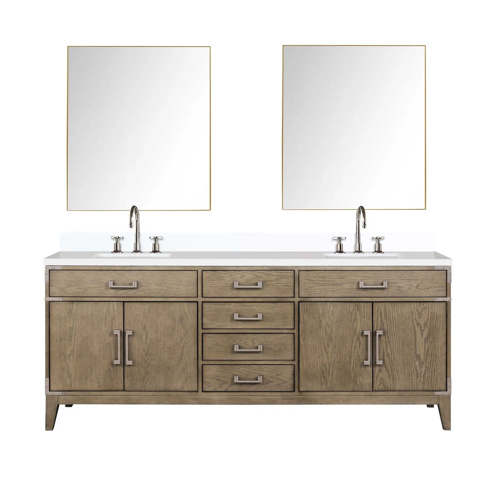 Lexora Laurel 80 in W x 22 in D Double Bath Vanity by Lexora
