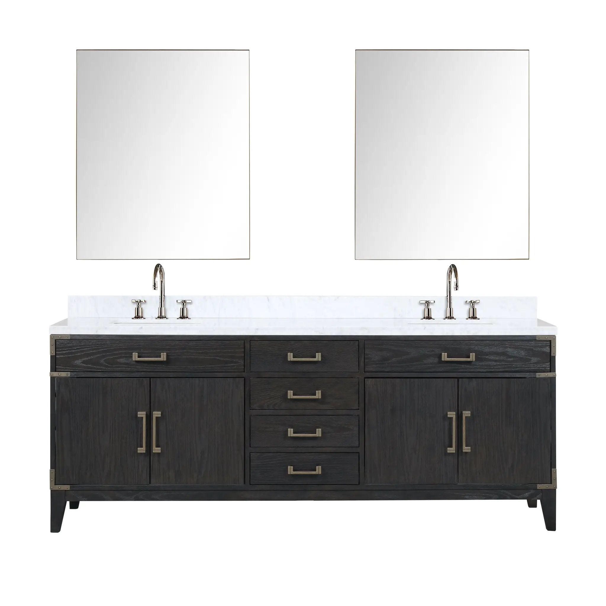 Lexora Laurel 84 in W x 22 in D Double Bath Vanity by Lexora