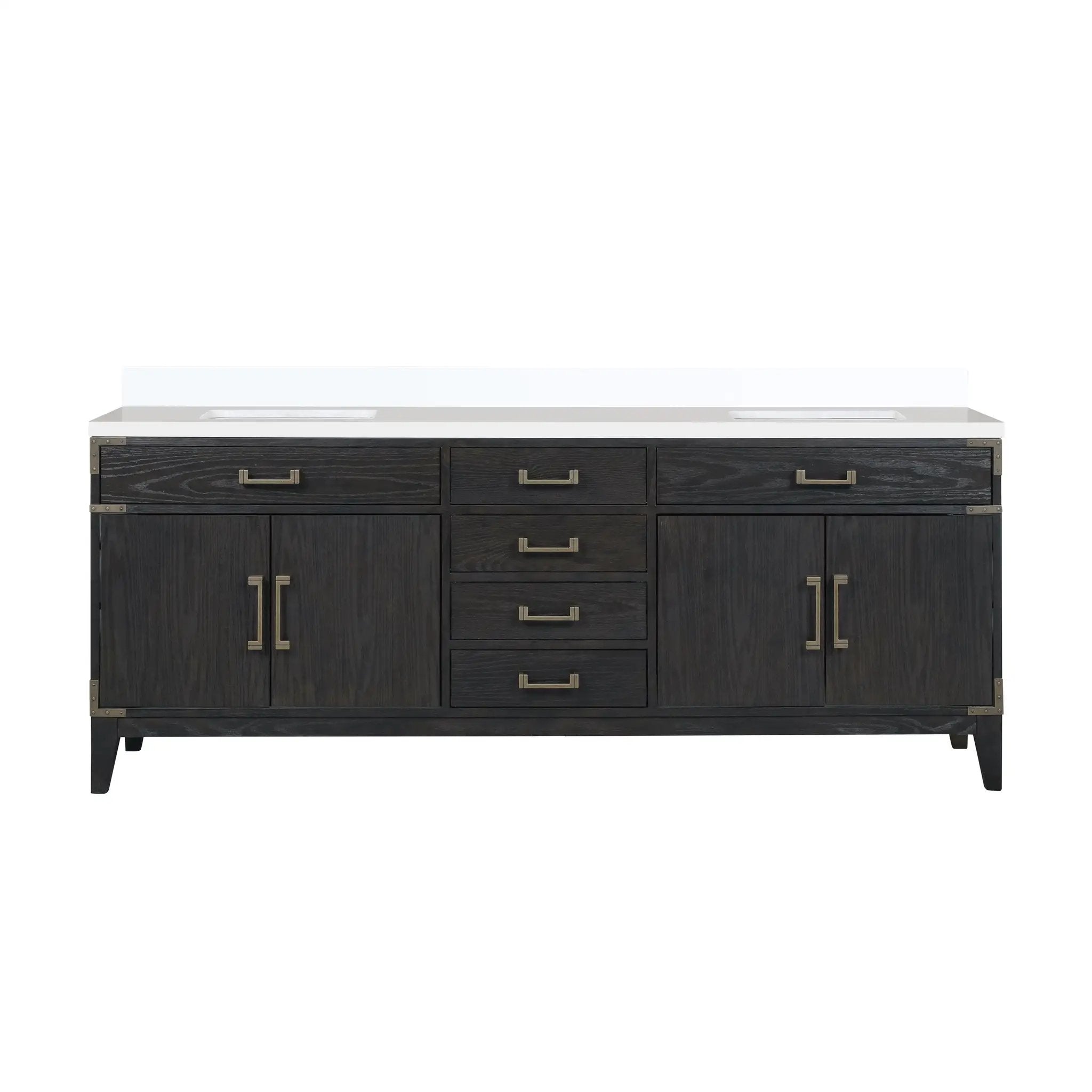 Lexora Laurel 84 in W x 22 in D Double Bath Vanity by Lexora