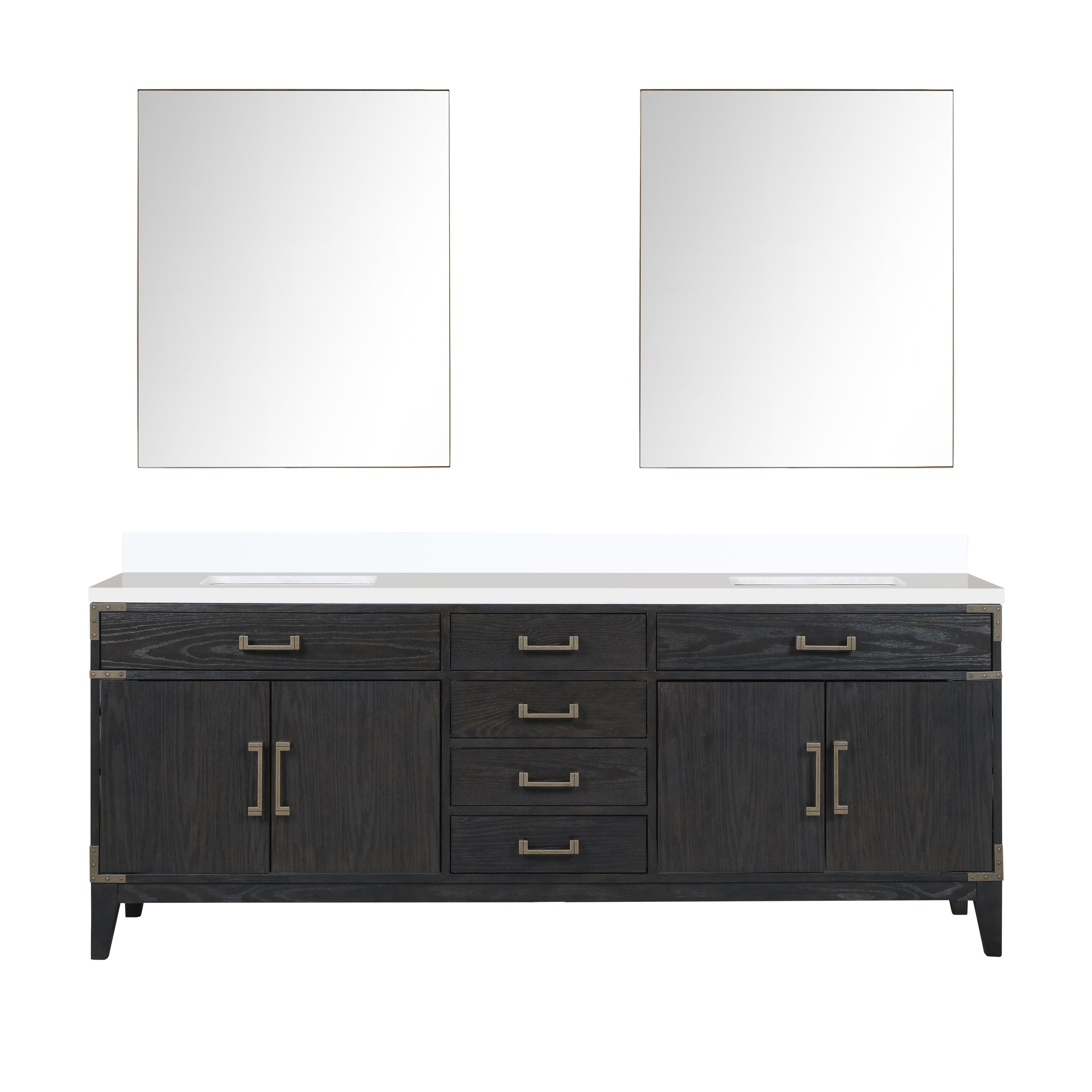 Lexora Laurel 84 in W x 22 in D Double Bath Vanity by Lexora