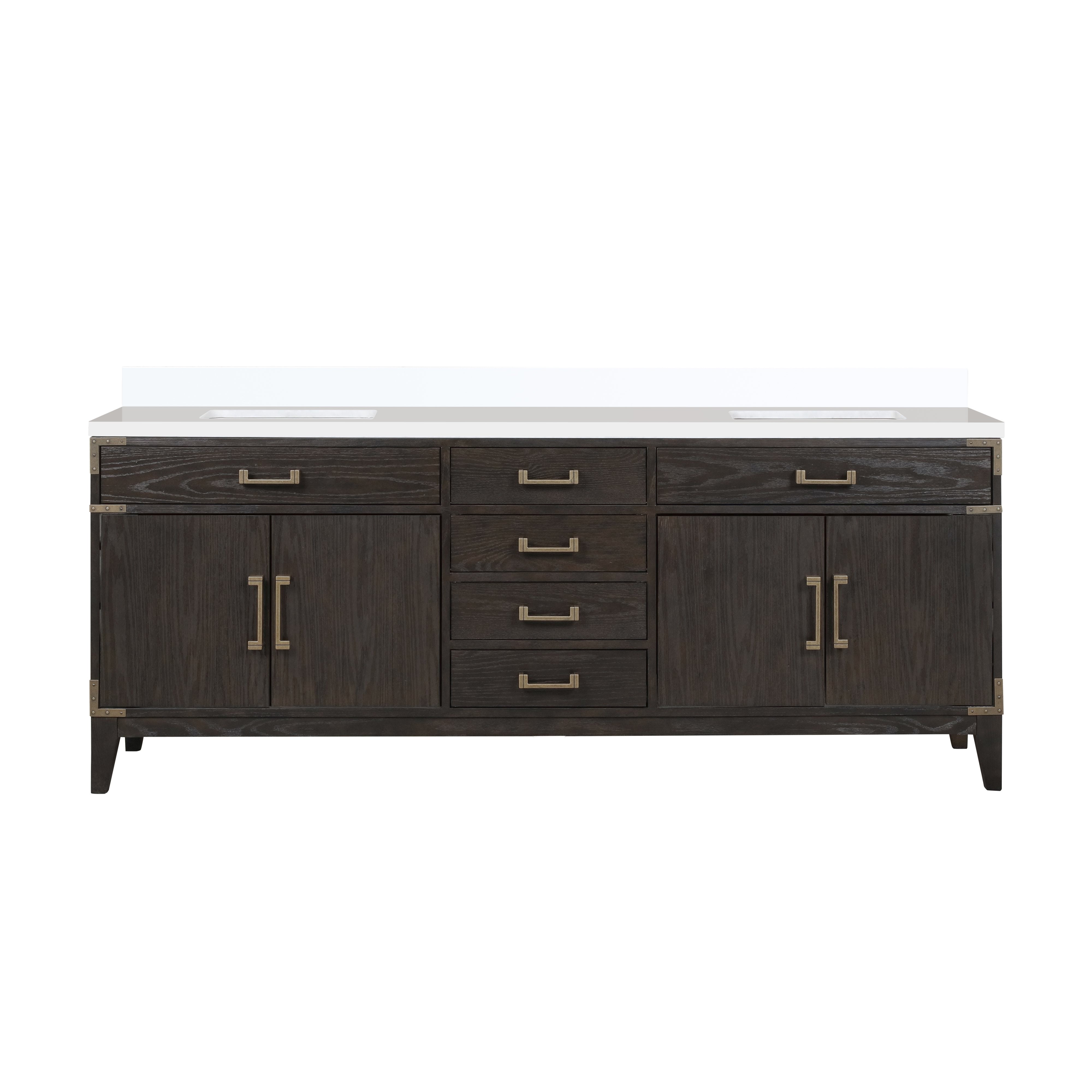 Lexora Laurel 84 in W x 22 in D Double Bath Vanity by Lexora