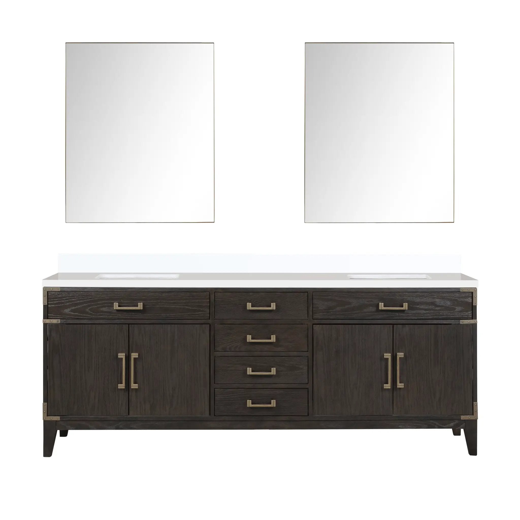 Lexora Laurel 84 in W x 22 in D Double Bath Vanity by Lexora