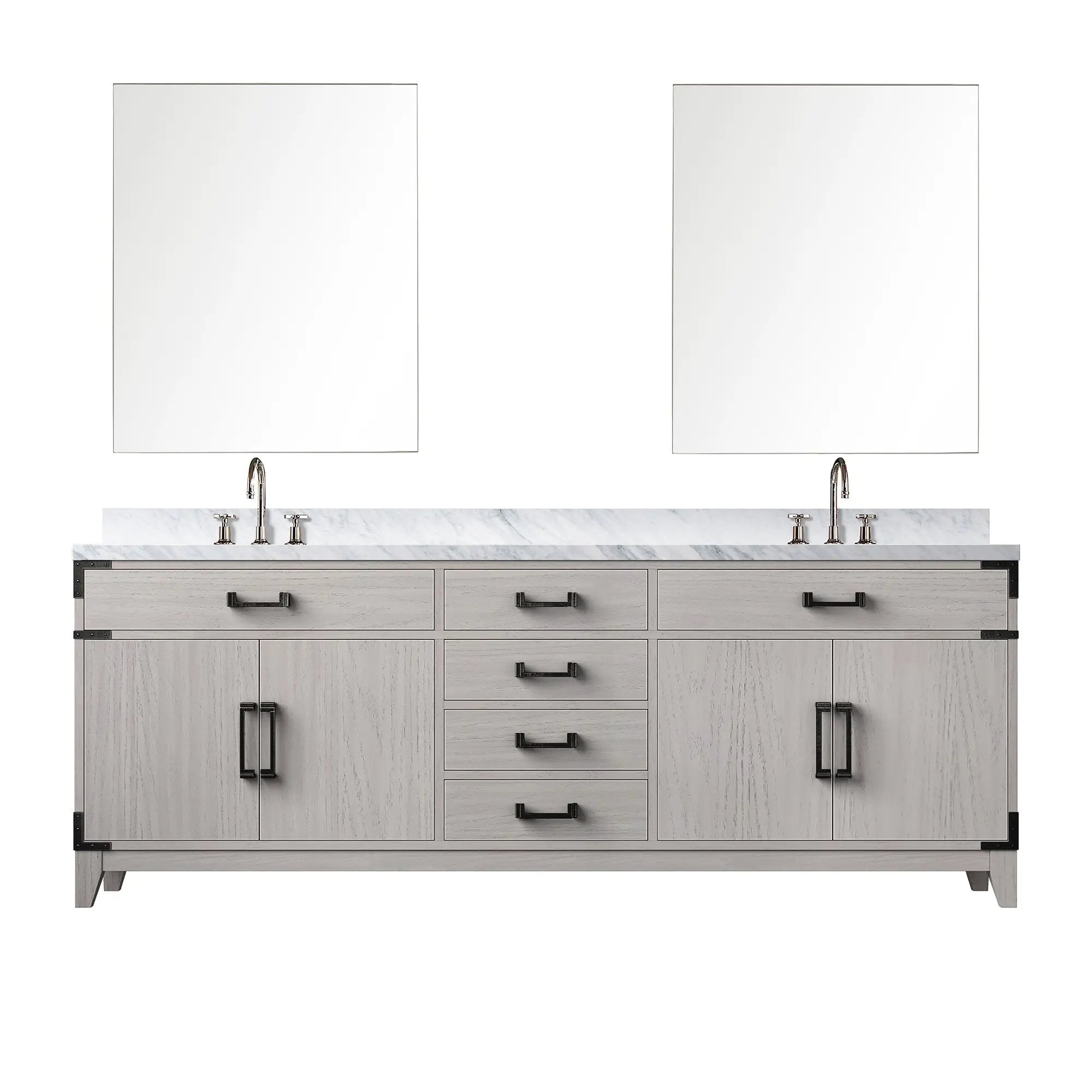 Lexora Laurel 84 in W x 22 in D Double Bath Vanity by Lexora
