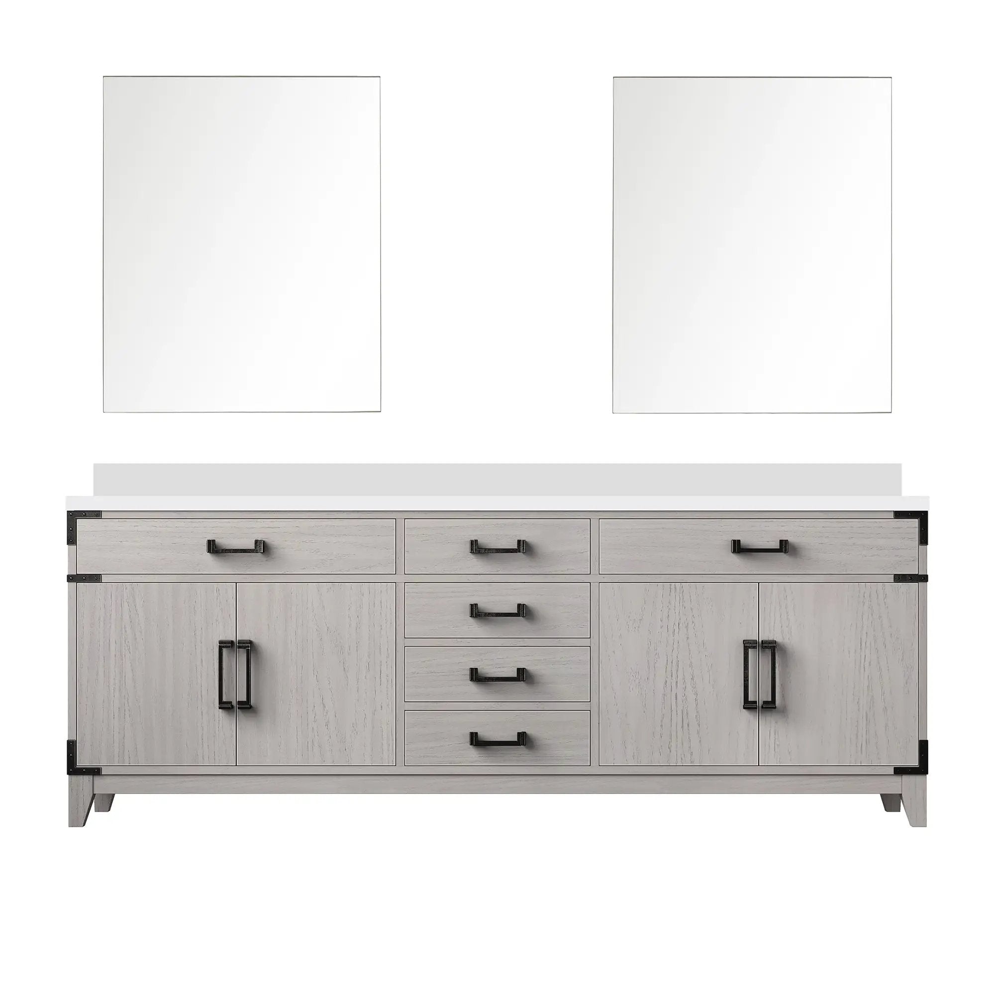 Lexora Laurel 84 in W x 22 in D Double Bath Vanity by Lexora