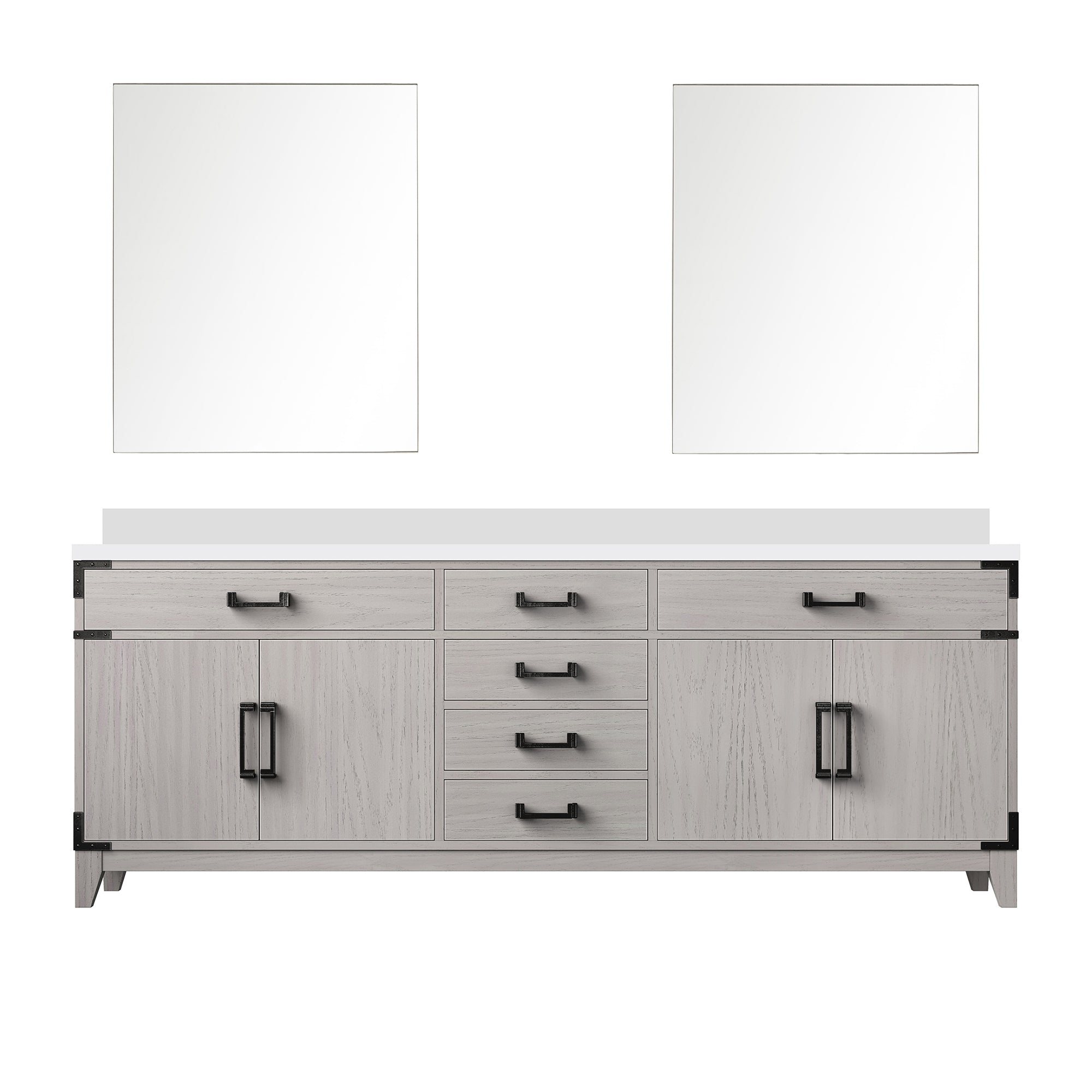 Lexora Laurel 84 in W x 22 in D Double Bath Vanity by Lexora