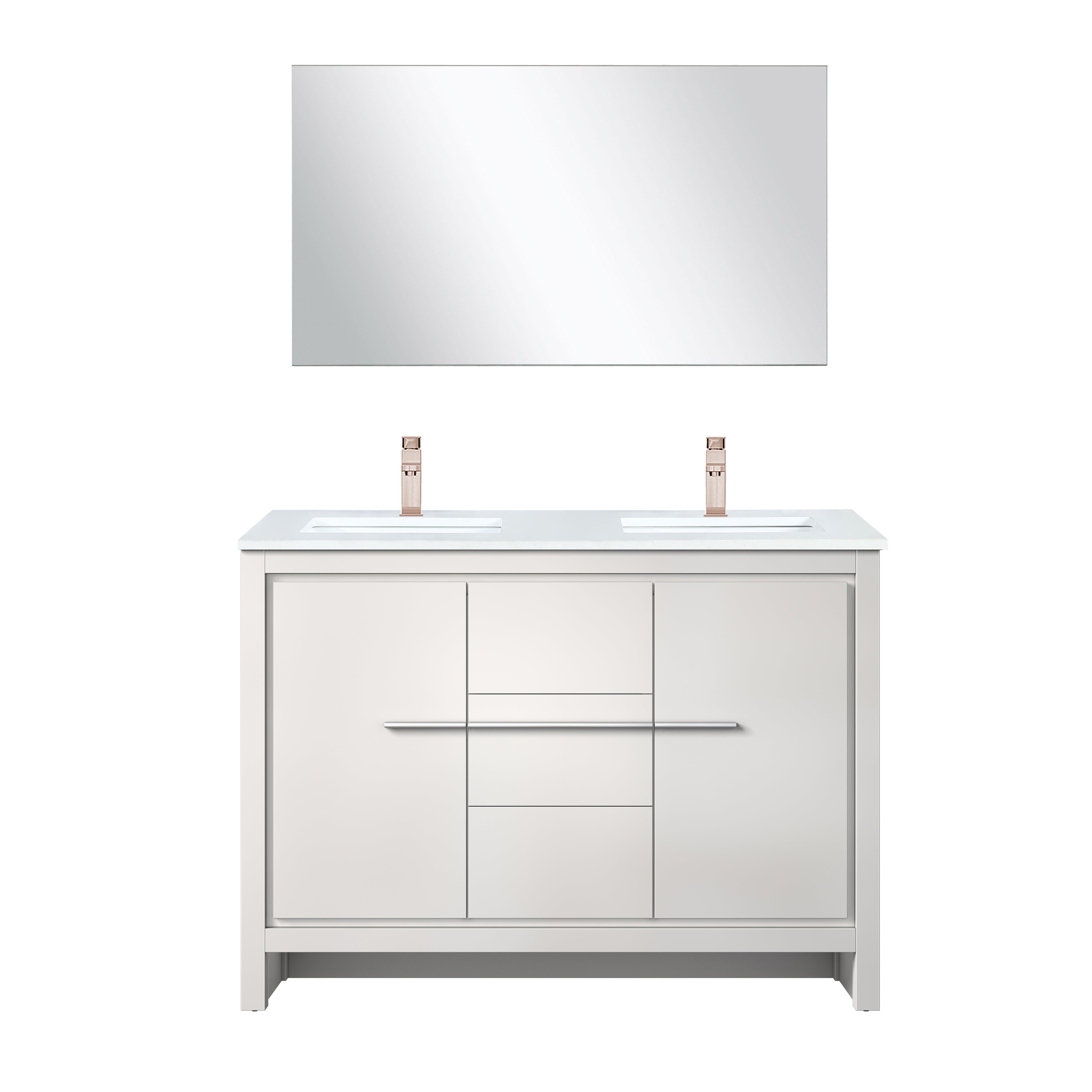 Lexora Lafarre 48 in W x 20 in D Double Bath Vanity