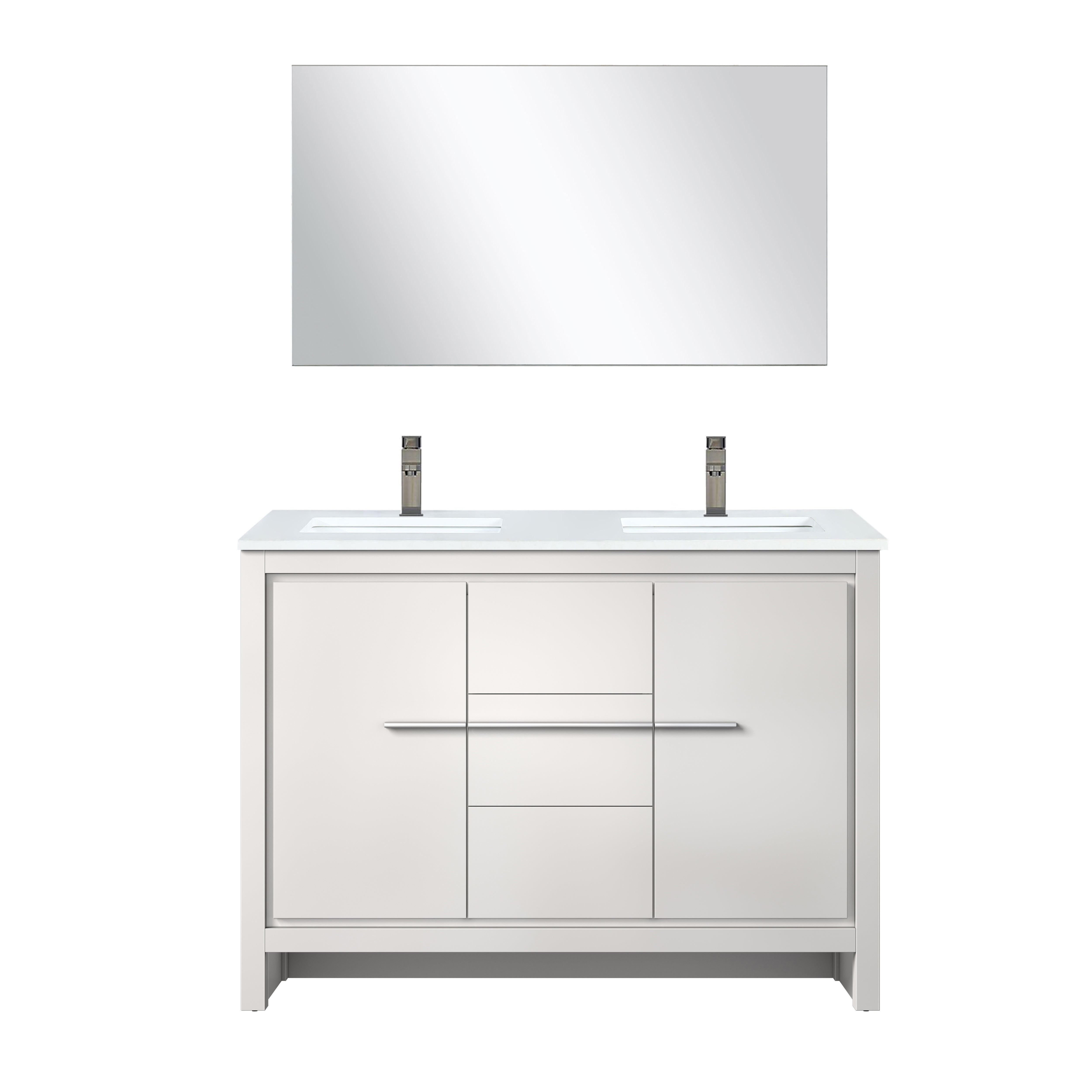 Lexora Lafarre 48 in W x 20 in D Double Bath Vanity