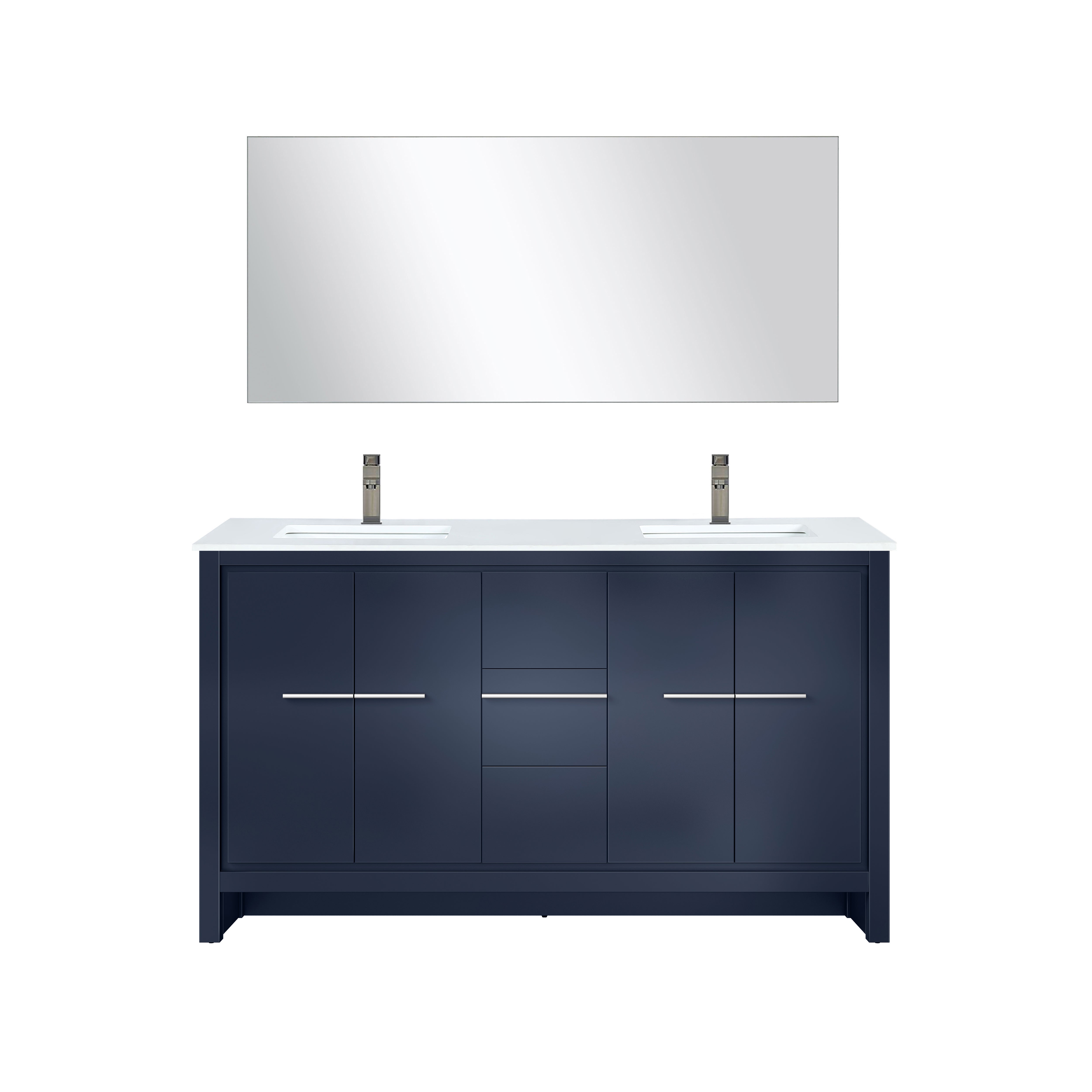 Lexora Lafarre 60 in W x 20 in D Double Bath Vanity