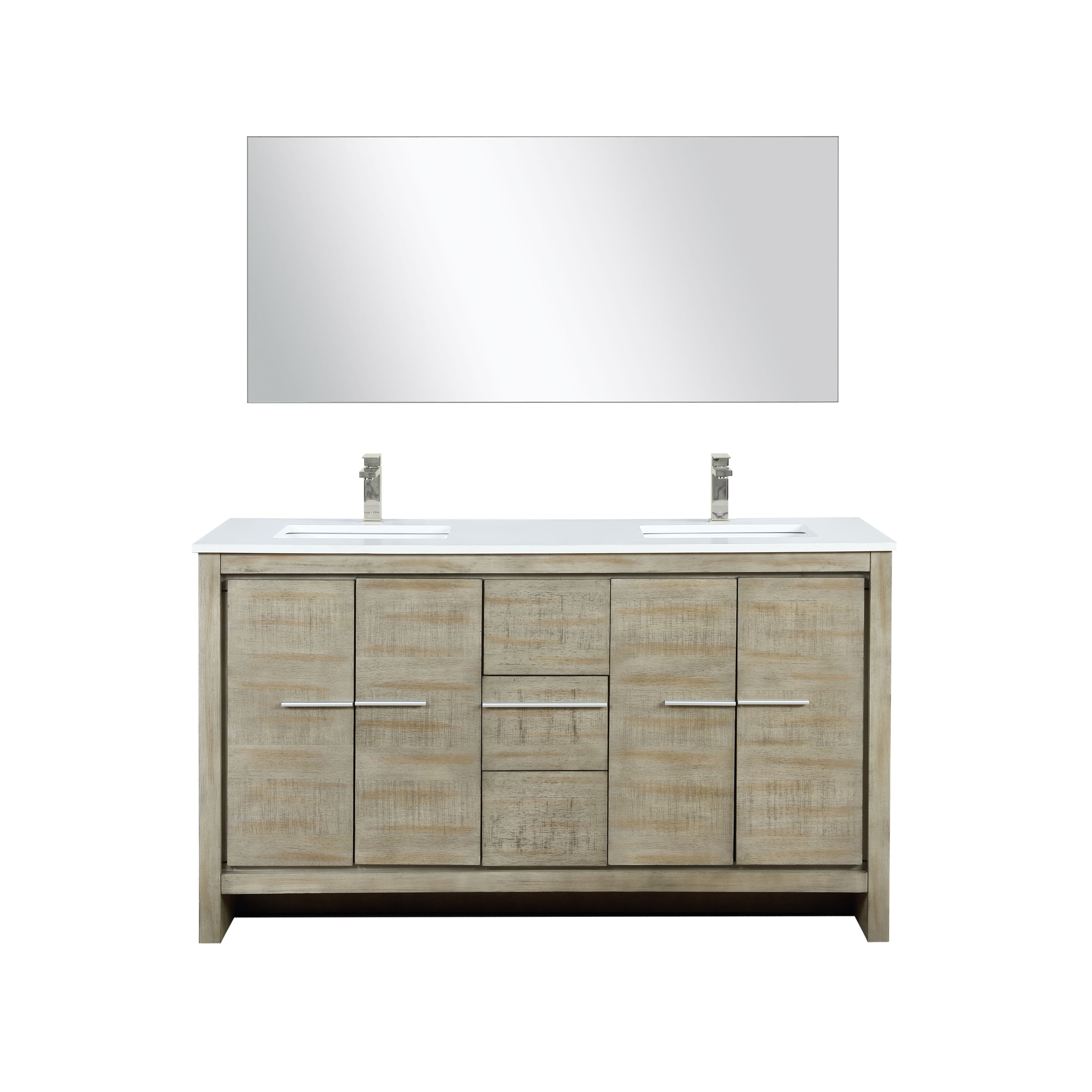 Lexora Lafarre 60 in W x 20 in D Double Bath Vanity