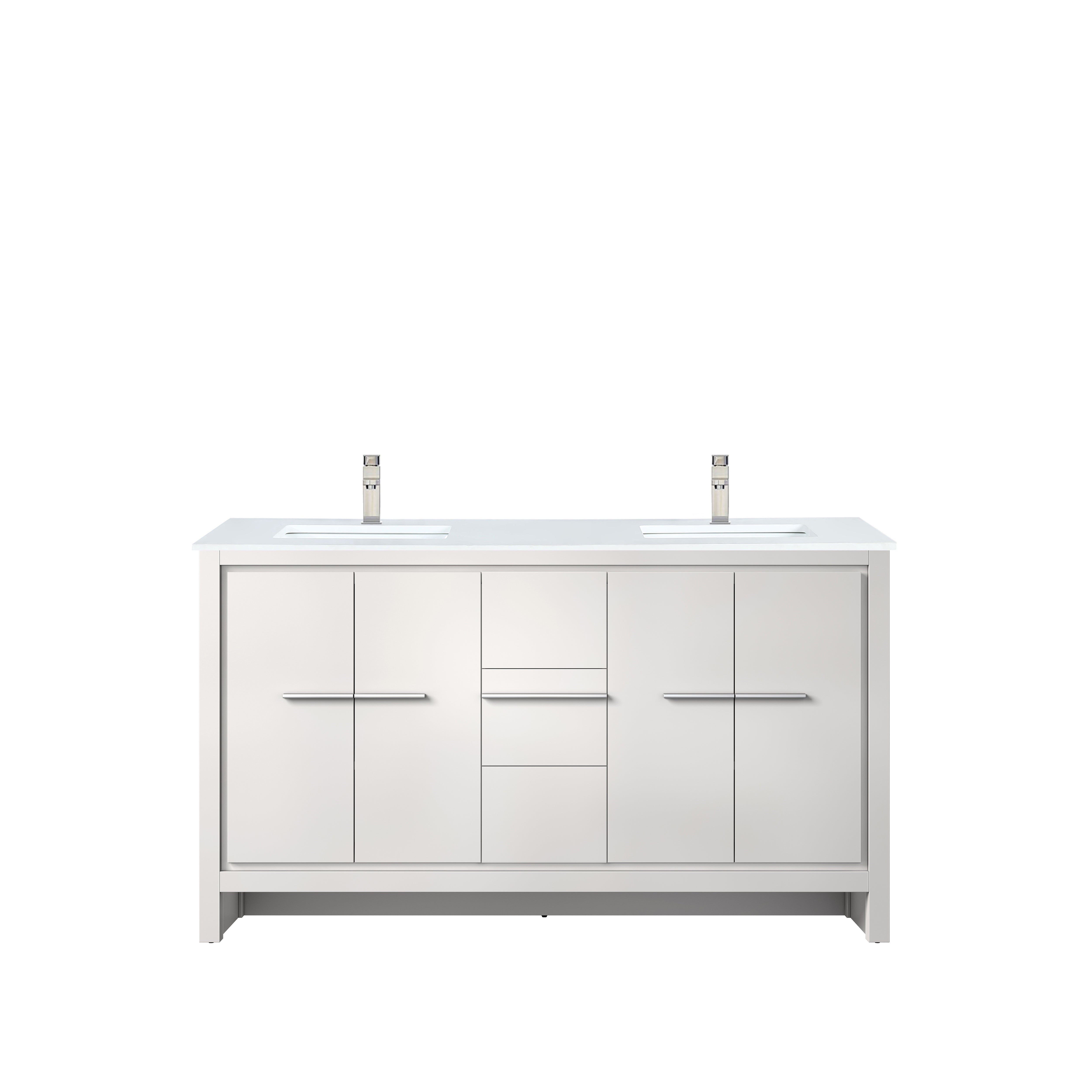 Lexora Lafarre 60 in W x 20 in D Double Bath Vanity