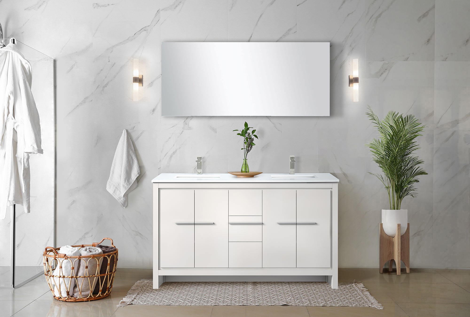 white vanity