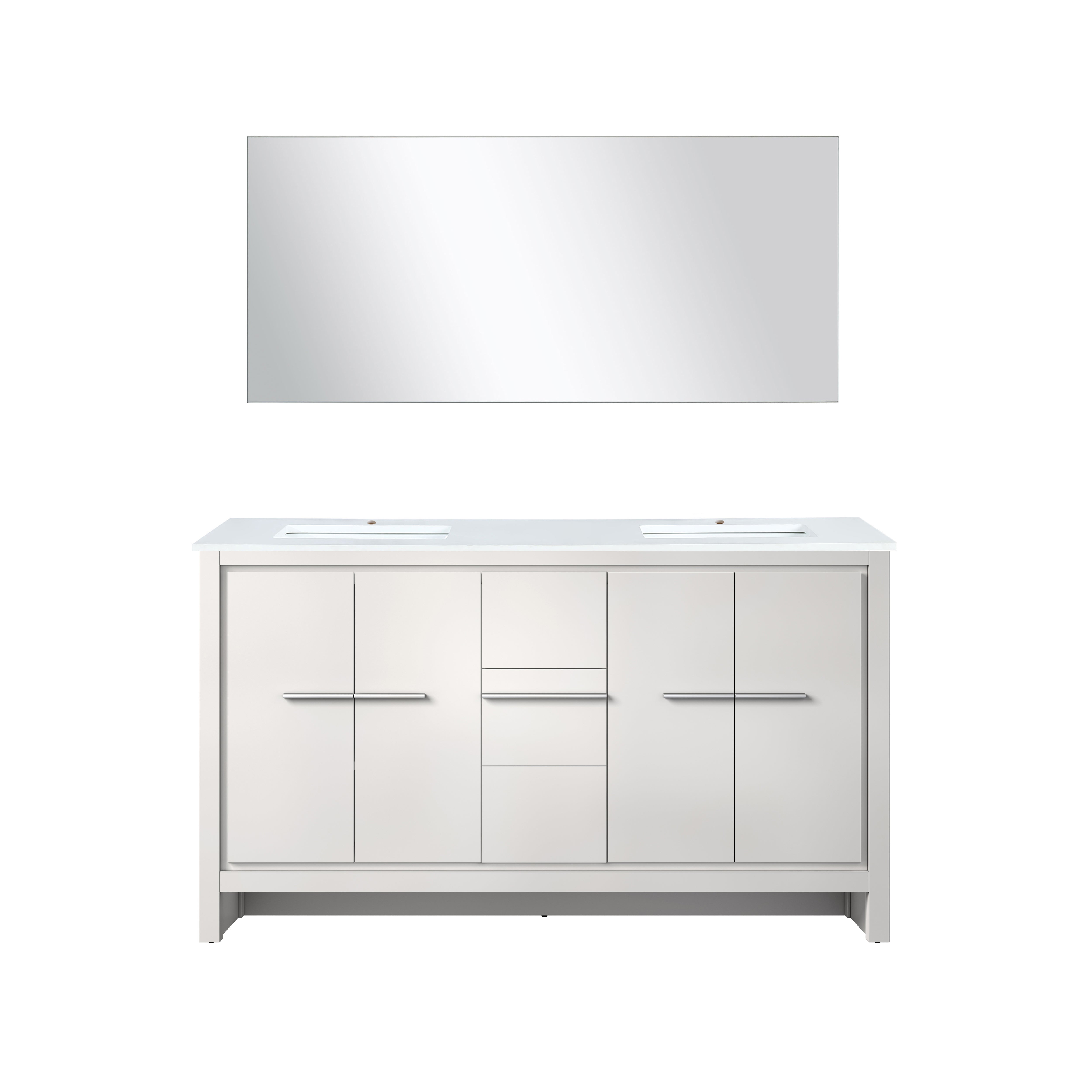 Lexora Lafarre 60 in W x 20 in D Double Bath Vanity