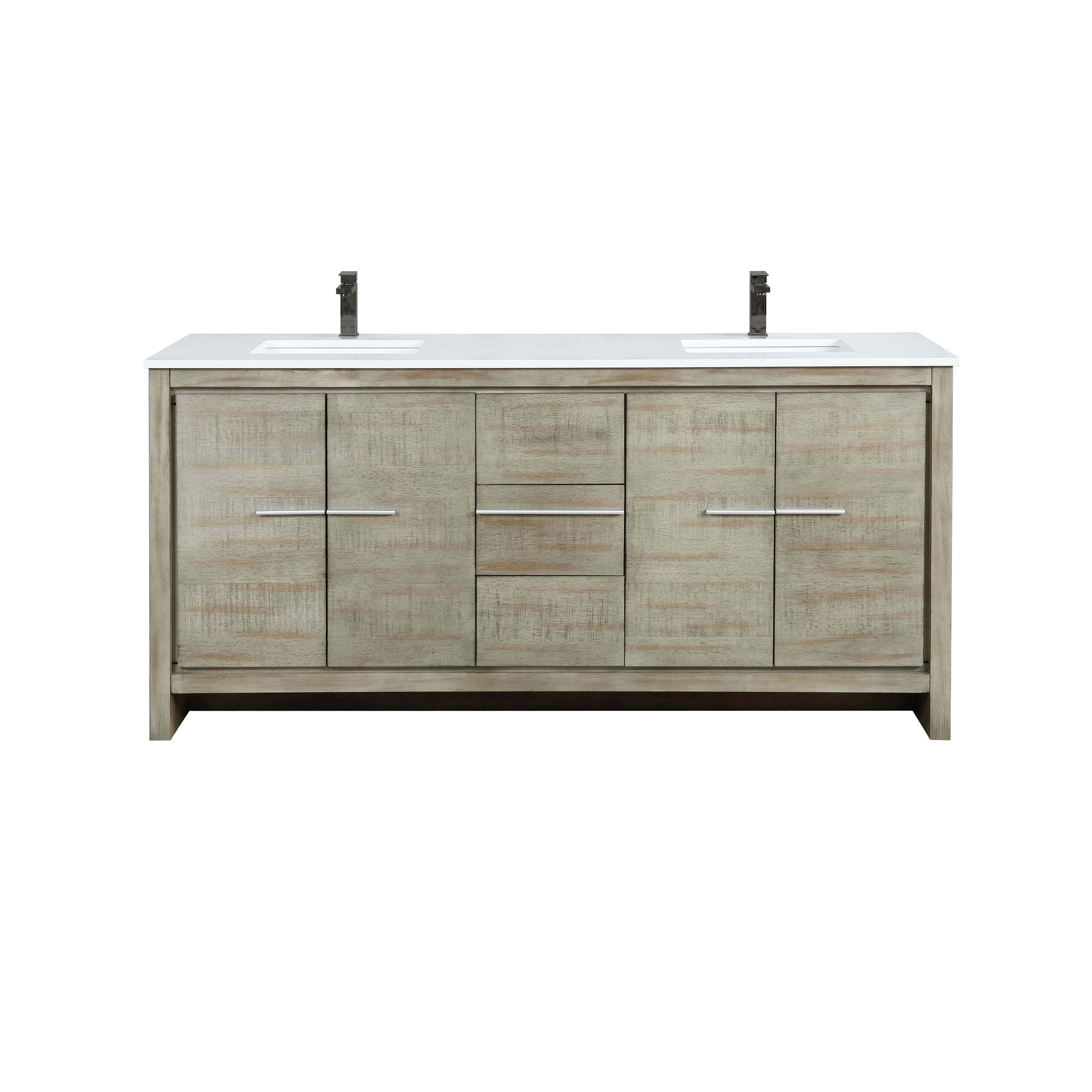 Lexora Lafarre 72 in W x 20 in D Double Bath Vanity