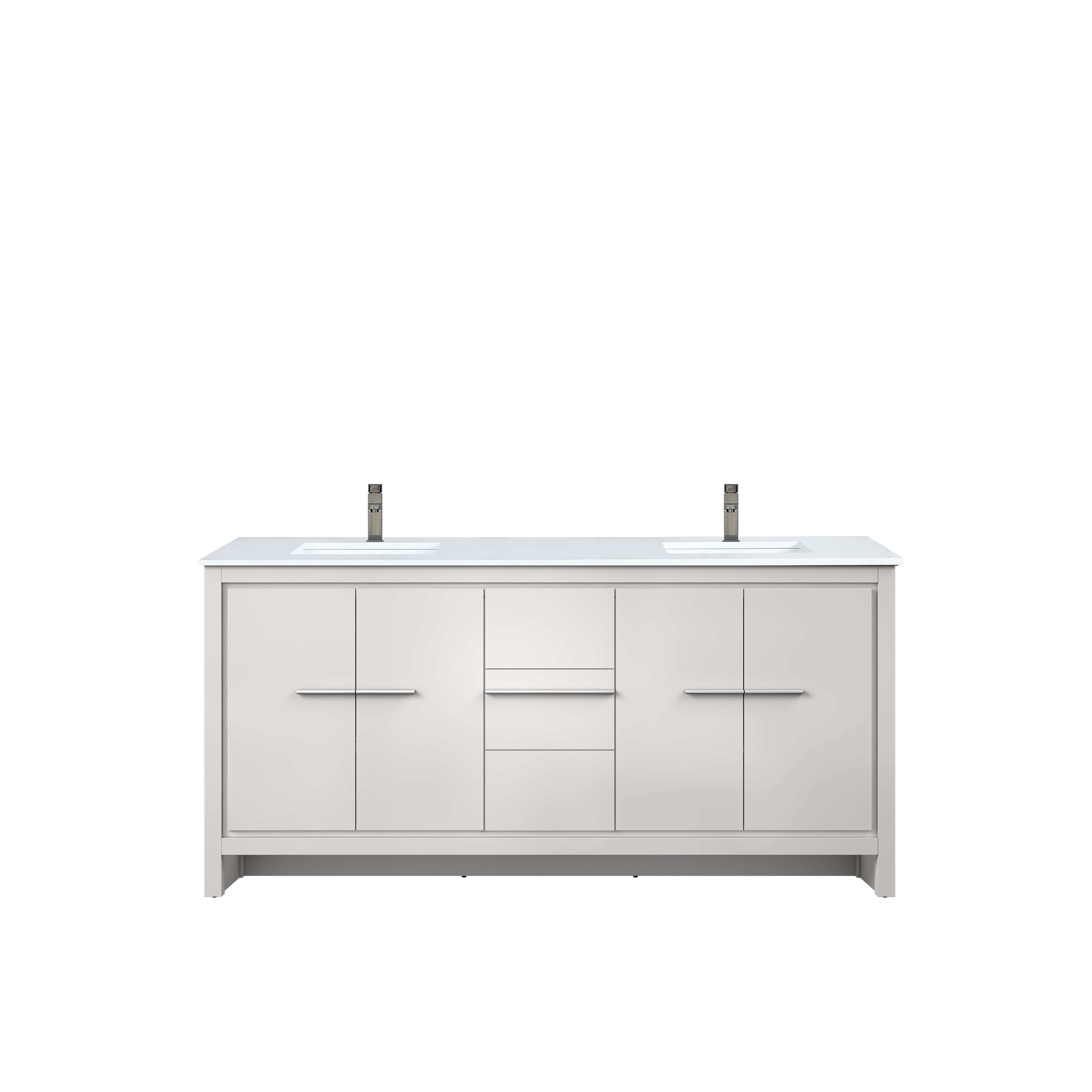 Lexora Lafarre 72 in W x 20 in D Double Bath Vanity