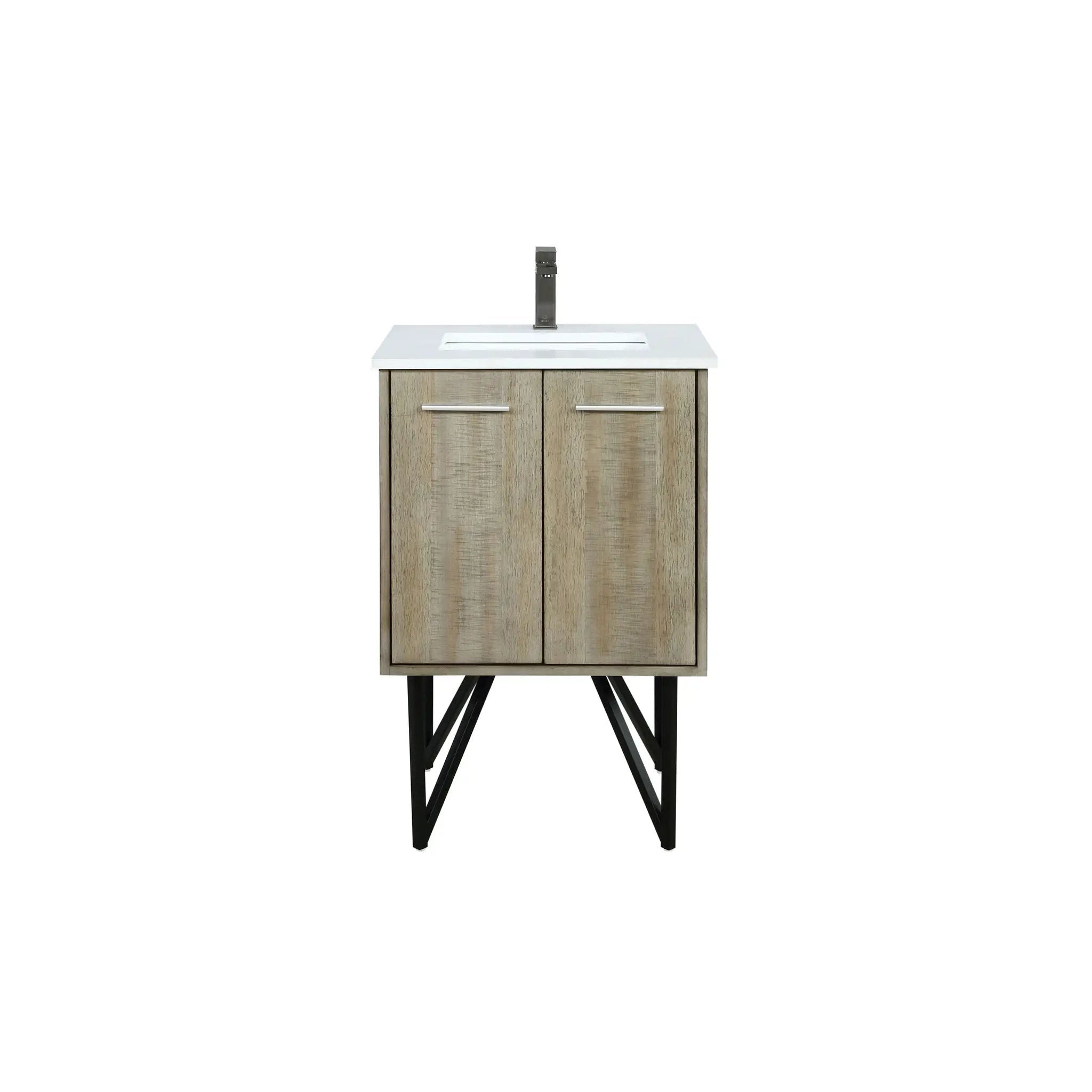 Lexora Lancy 24 in W x 20 in D Bath Vanity with Cultured Marble Top by Lexora