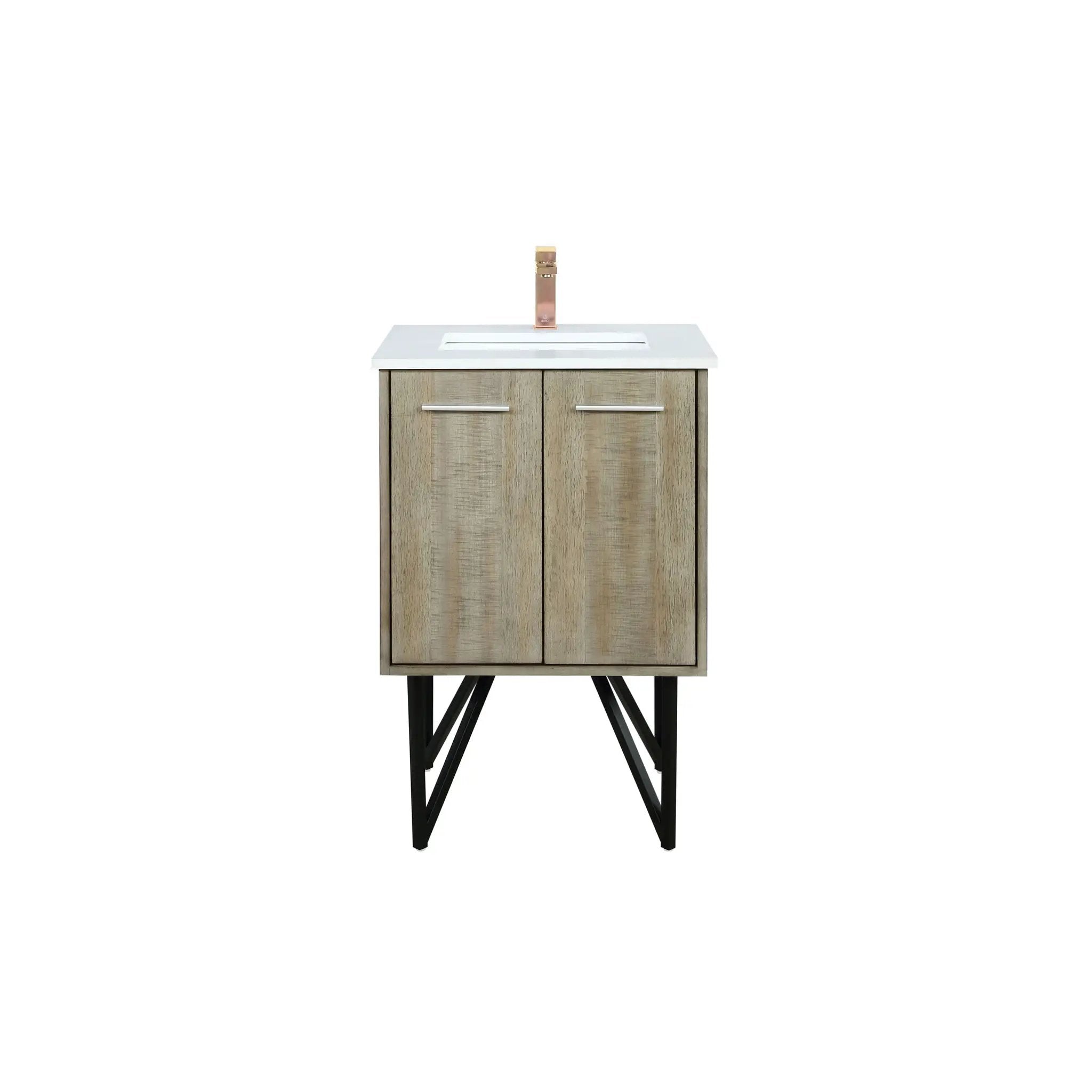Lexora Lancy 24 in W x 20 in D Bath Vanity with Cultured Marble Top by Lexora