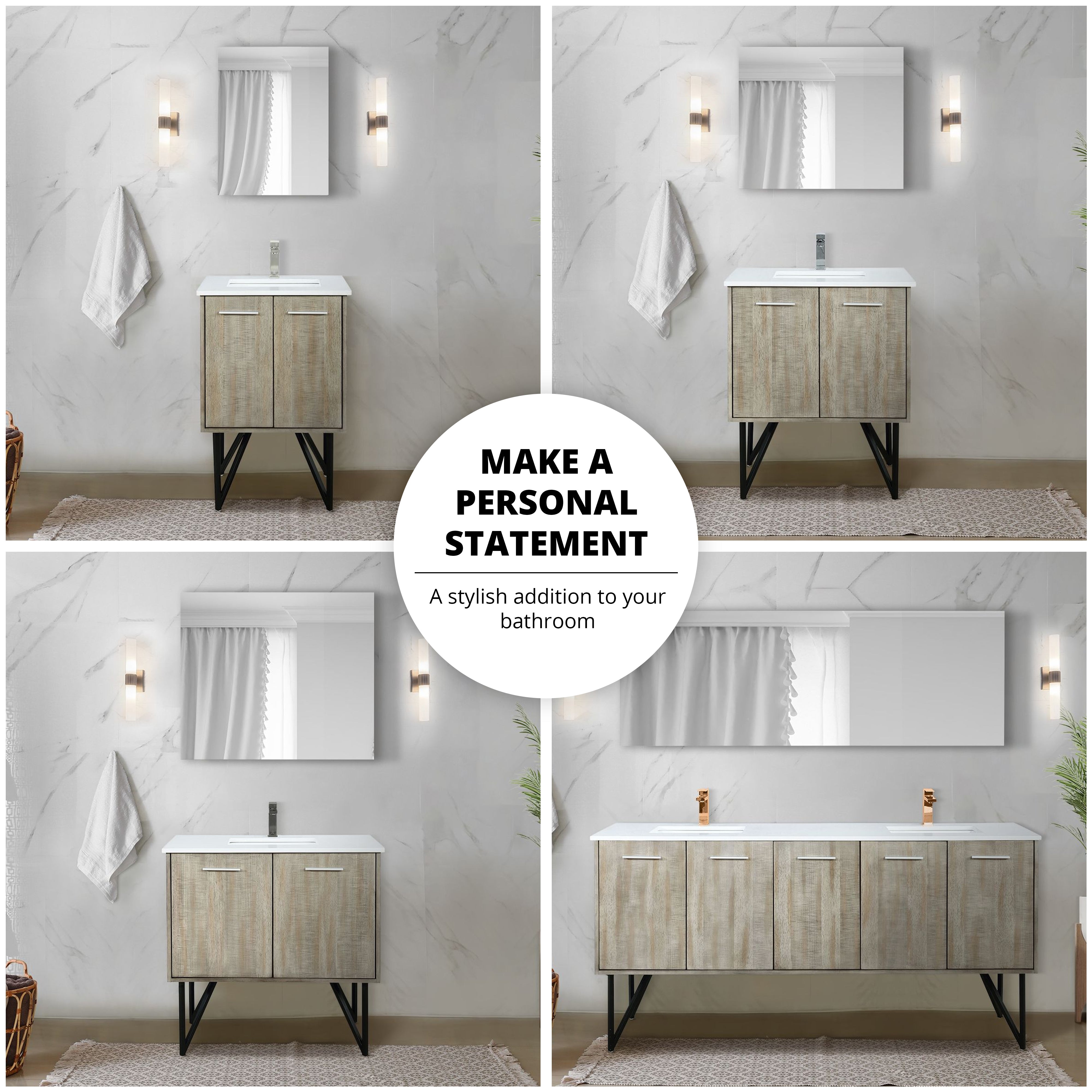 rustic acacia vanity