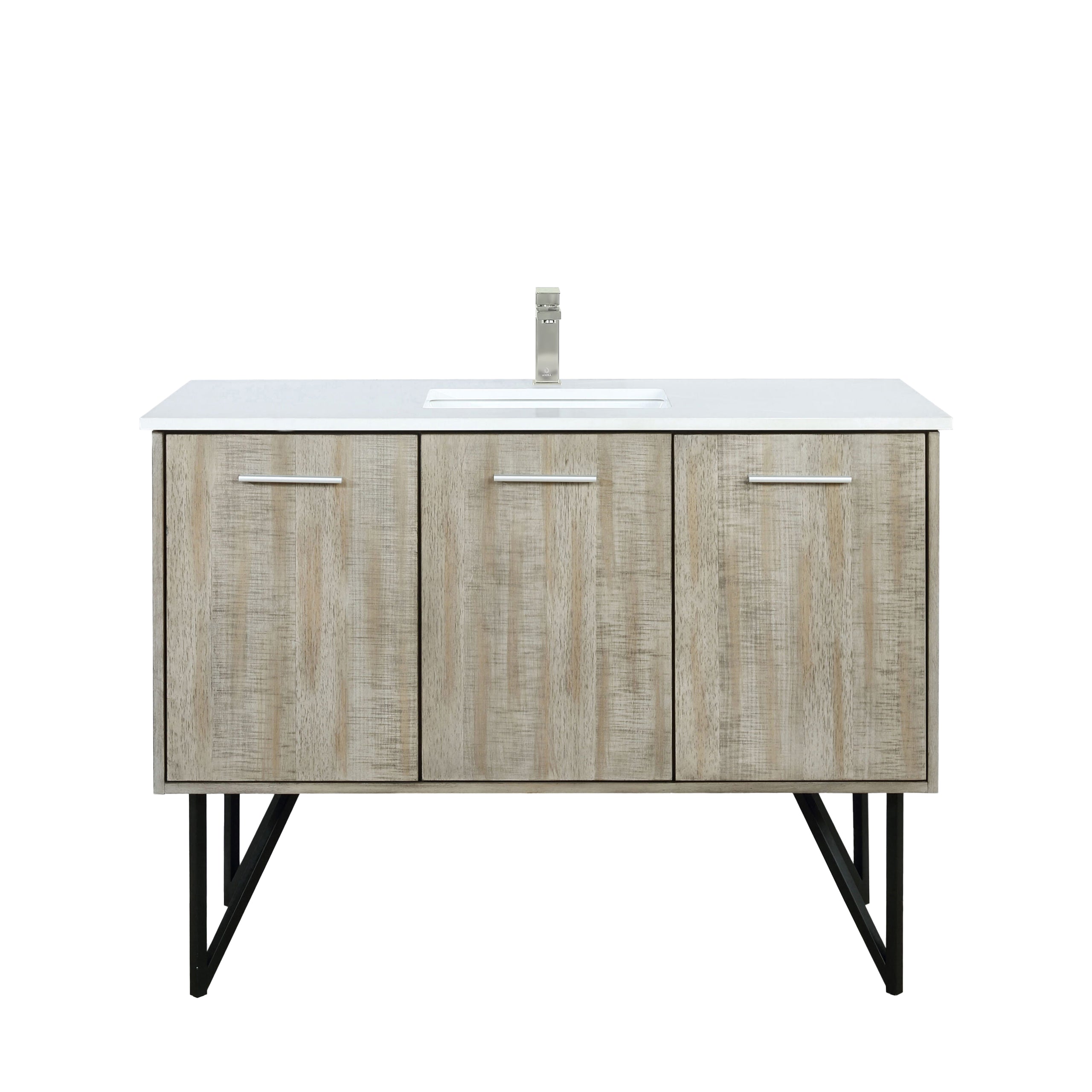 Lexora Lancy 48 in W x 20 in D Bath Vanity with Cultured Marble Top