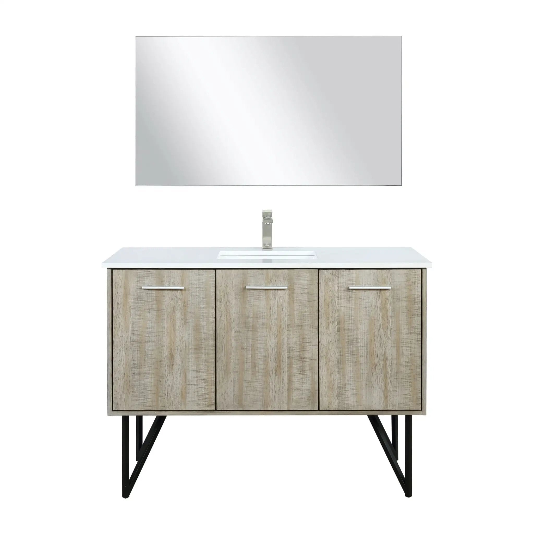 Lexora Lancy 48 in W x 20 in D Bath Vanity with Cultured Marble Top by Lexora