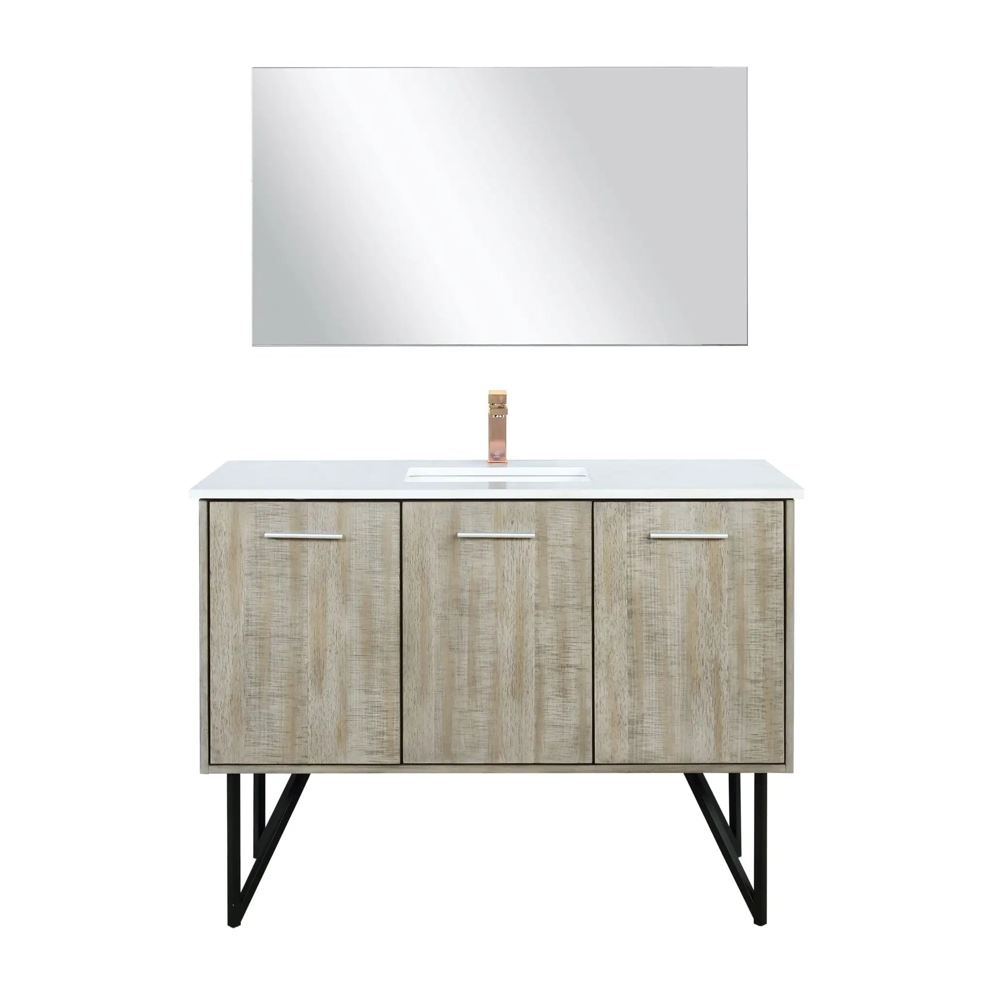 Lexora Lancy 48 in W x 20 in D Bath Vanity with Cultured Marble Top by Lexora