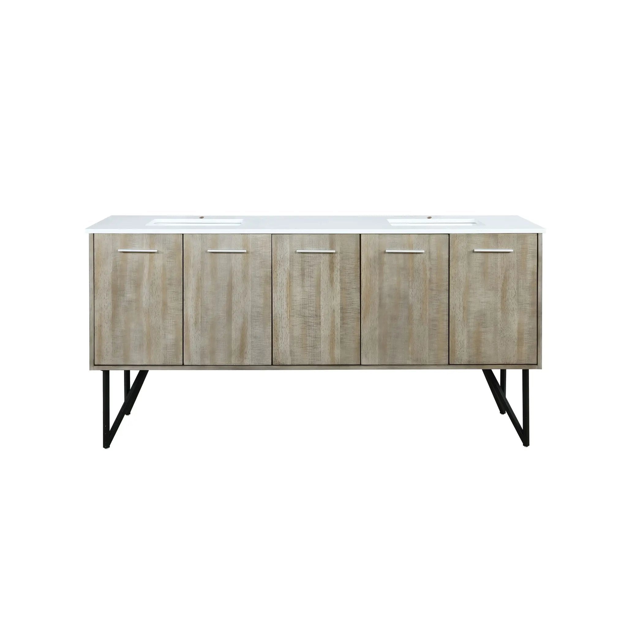 Lexora Lancy 72 in W x 20 in D Double Bath Vanity with Cultured Marble Top by Lexora