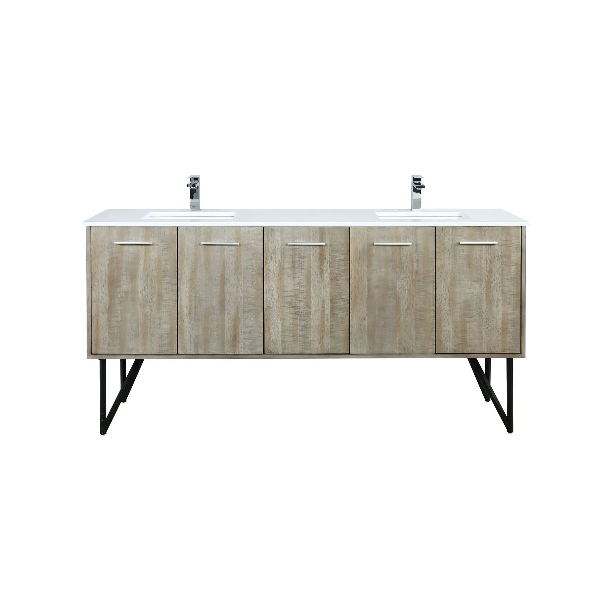 Lexora Lancy 72 in W x 20 in D Double Bath Vanity with Cultured Marble Top by Lexora