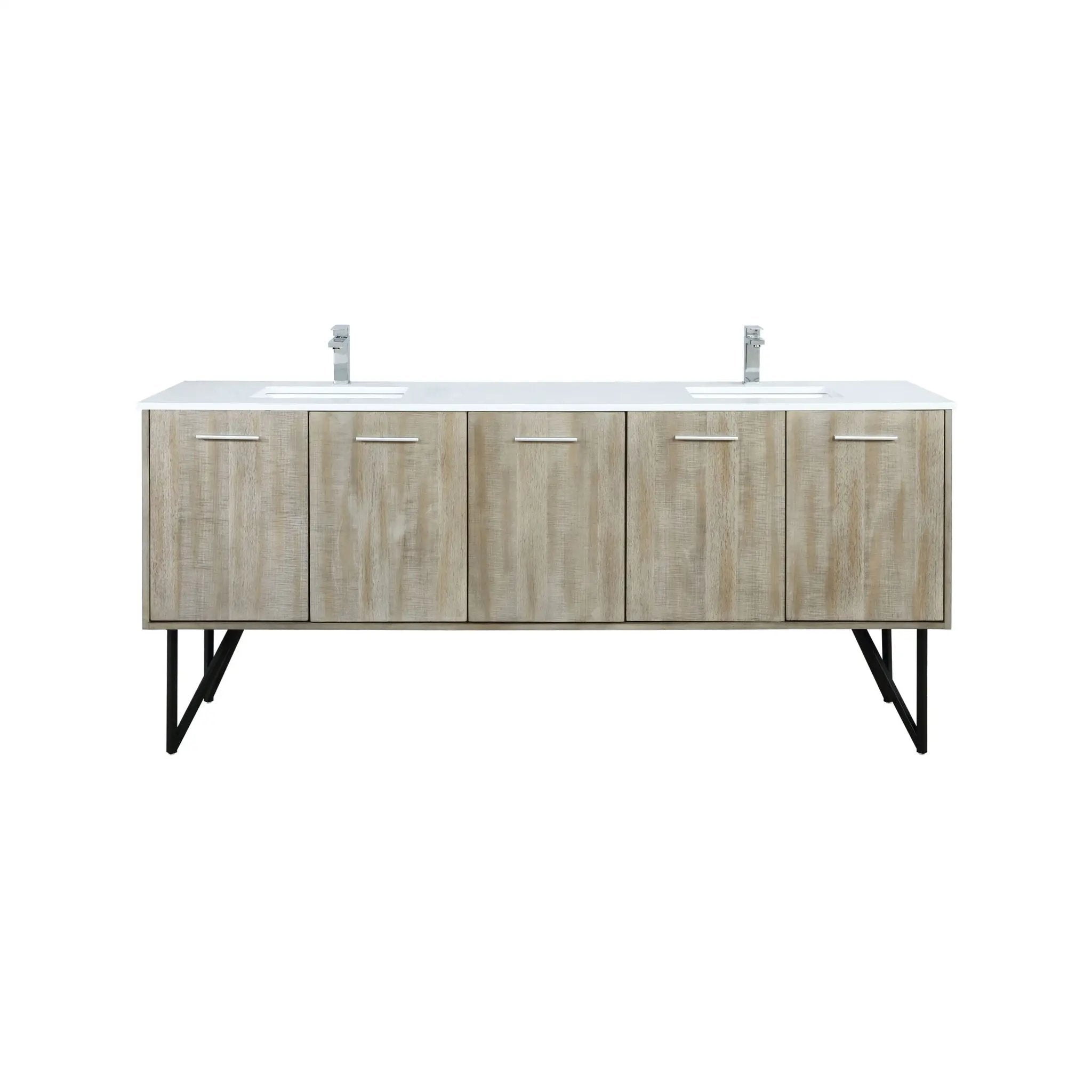 Lexora Lancy 80 in W x 20 in D Double Bath Vanity with Cultured Marble Top by Lexora