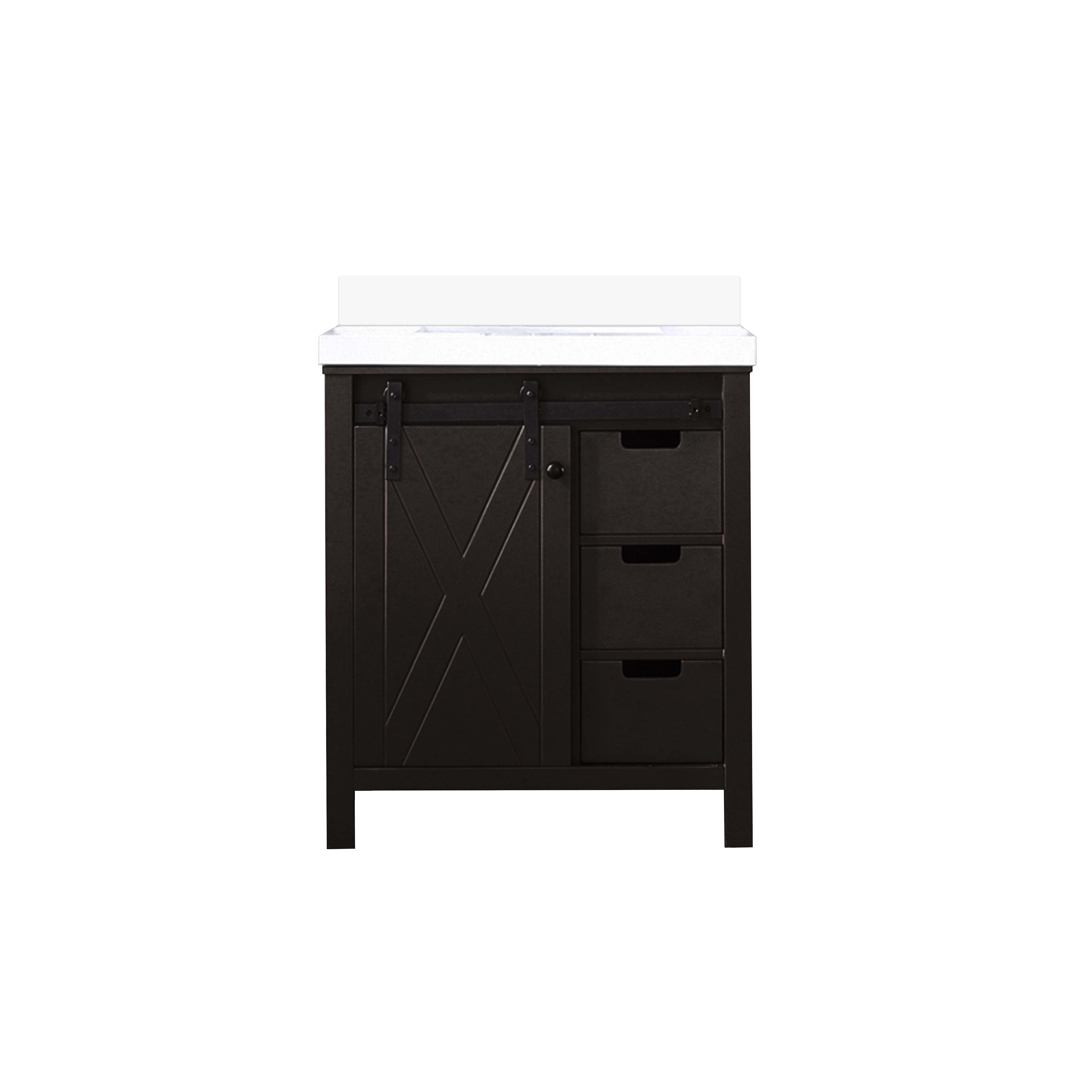 Lexora Marsyas 30 in W x 22 in D Bath Vanity