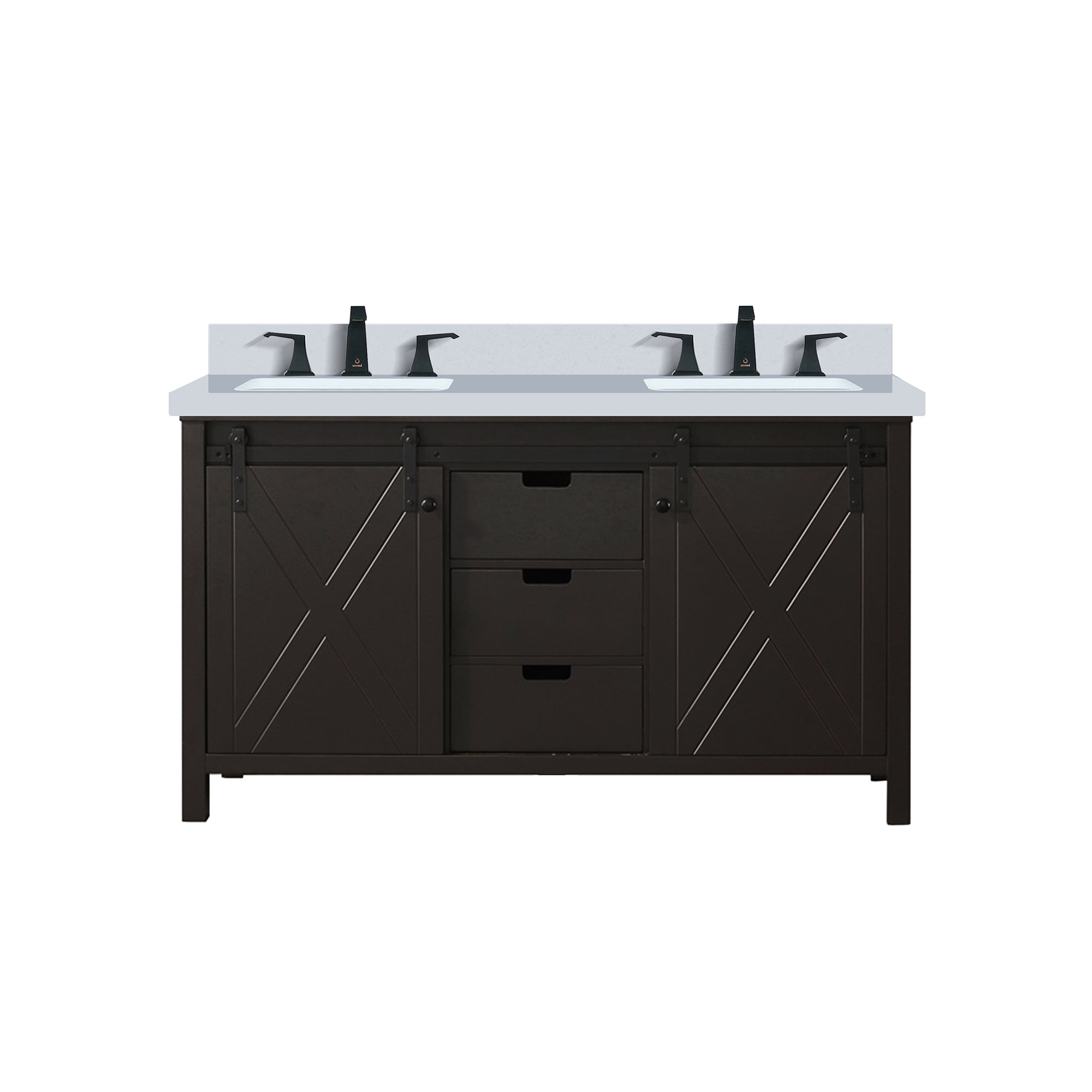Lexora Marsyas 60 in W x 22 in D Double Bath Vanity