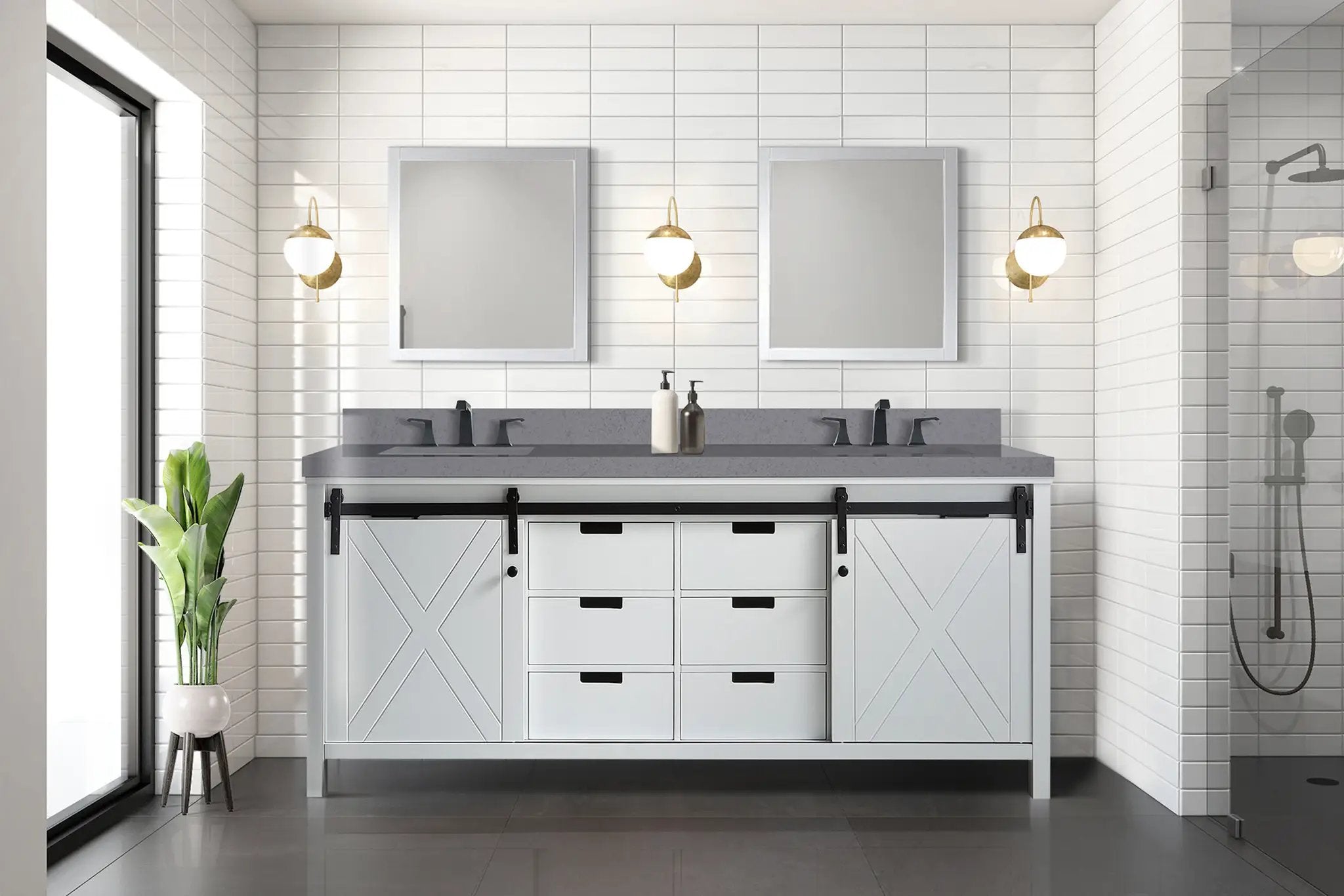 white vanity