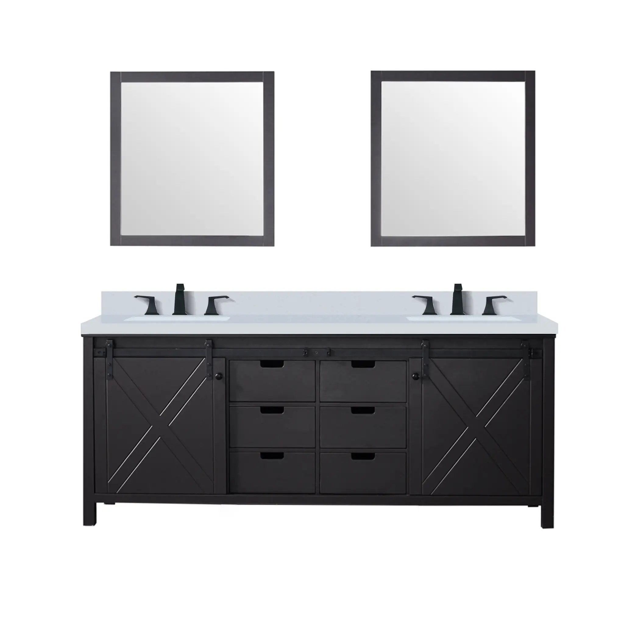 Lexora Marsyas 80 in W x 22 in D Double Bath Vanity by Lexora