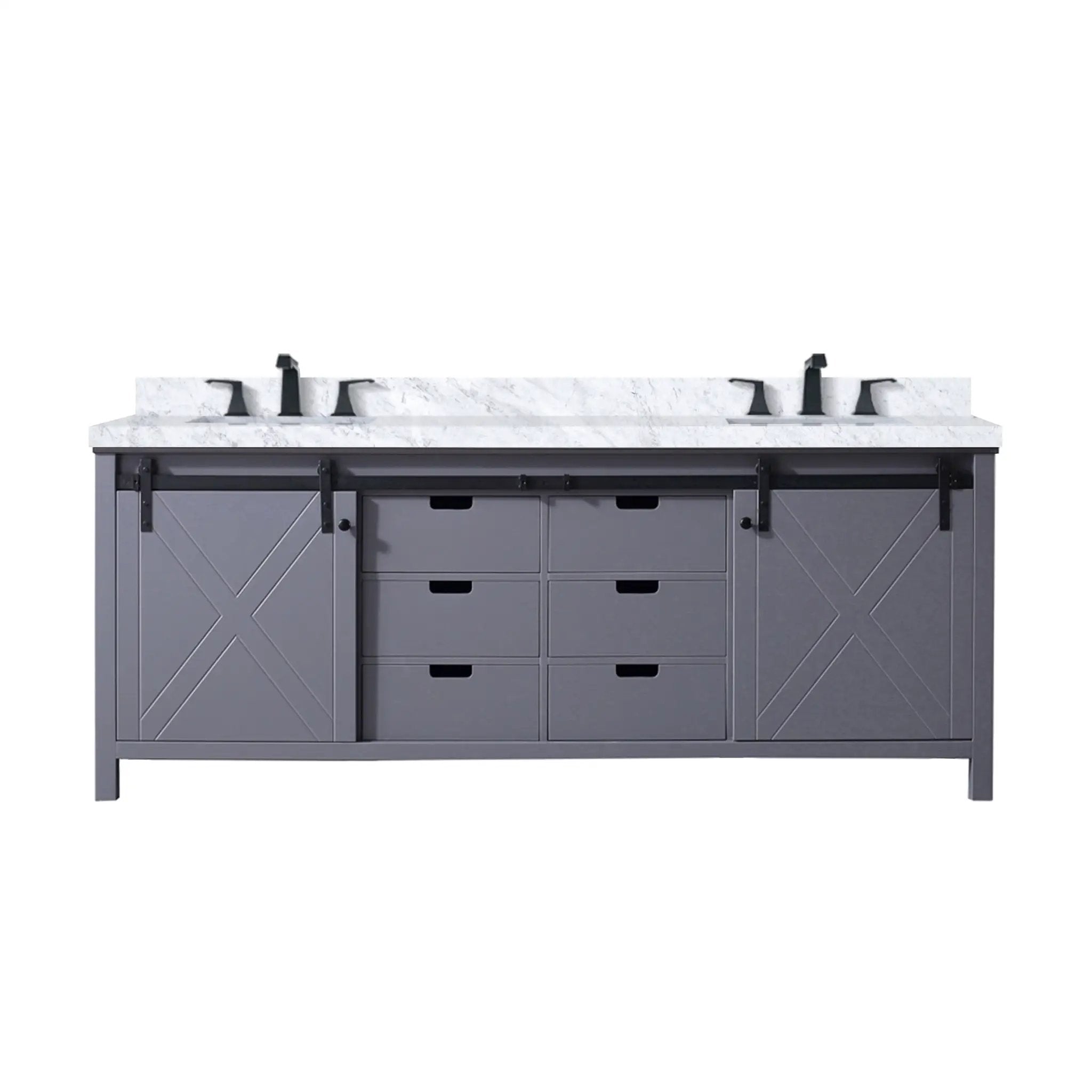 Lexora Marsyas 84 in W x 22 in D Double Bath Vanity by Lexora