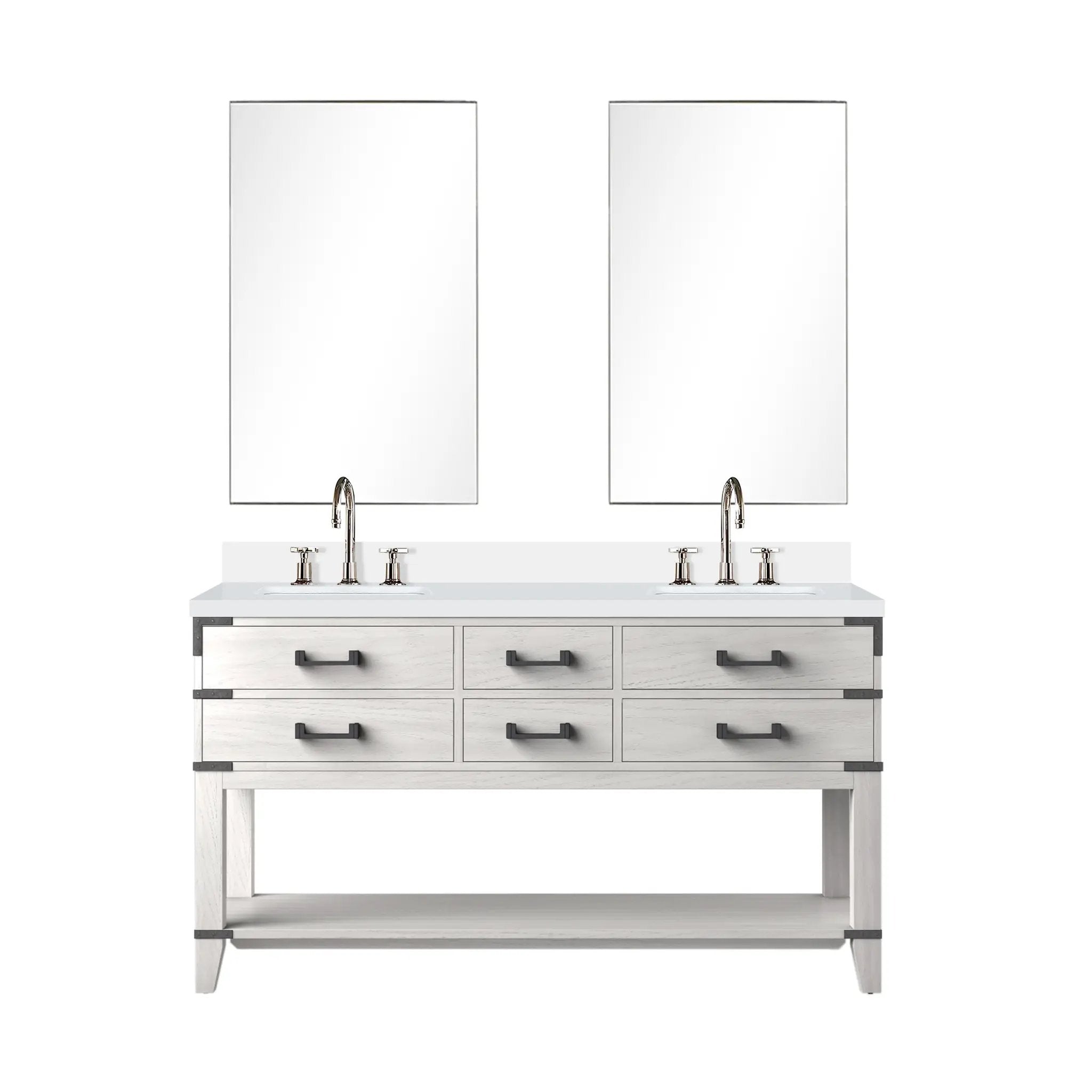 Lexora Norwalk 60 in W x 22 in D Double Bath Vanity by Lexora