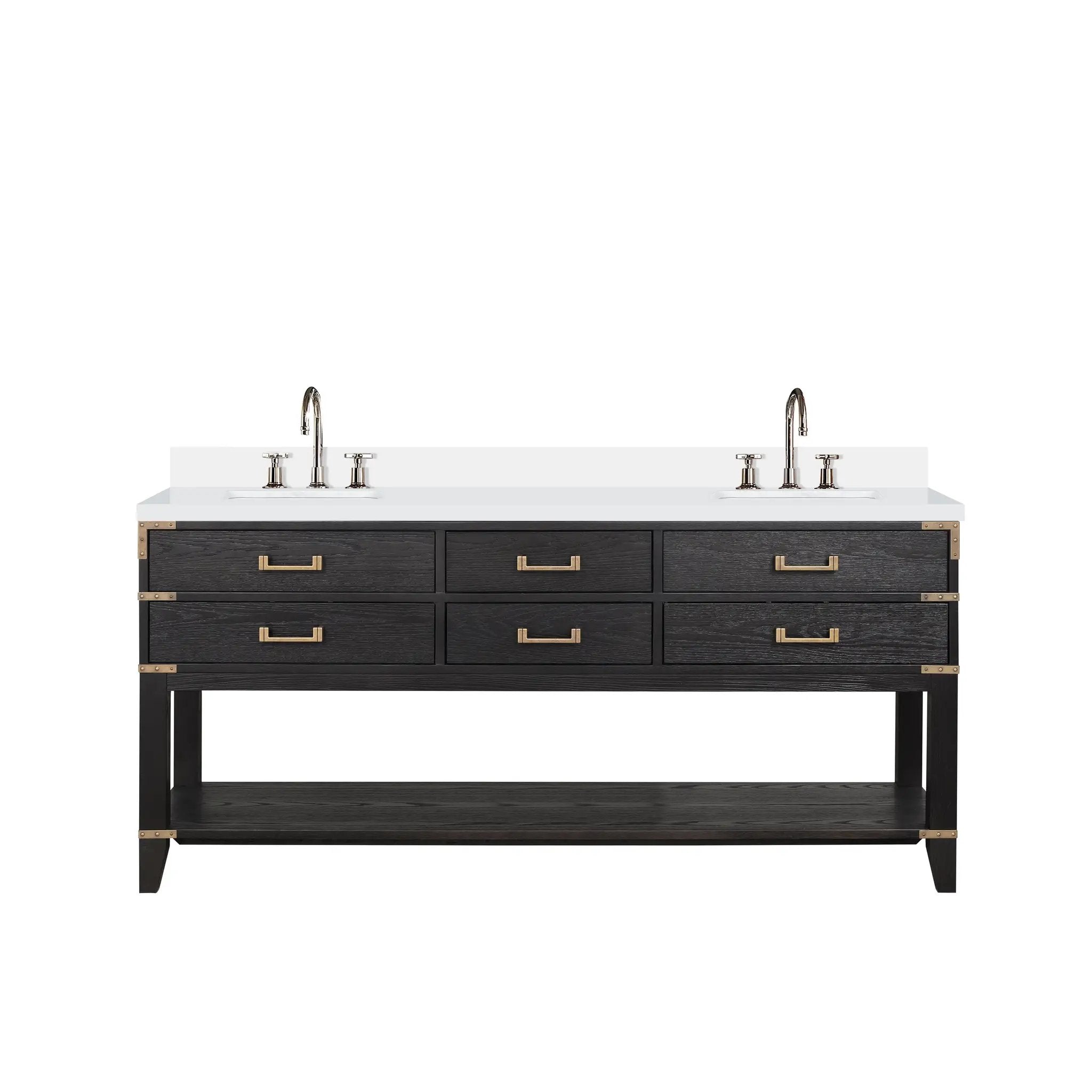 Lexora Norwalk 72 in W x 22 in D Double Bath Vanity by Lexora