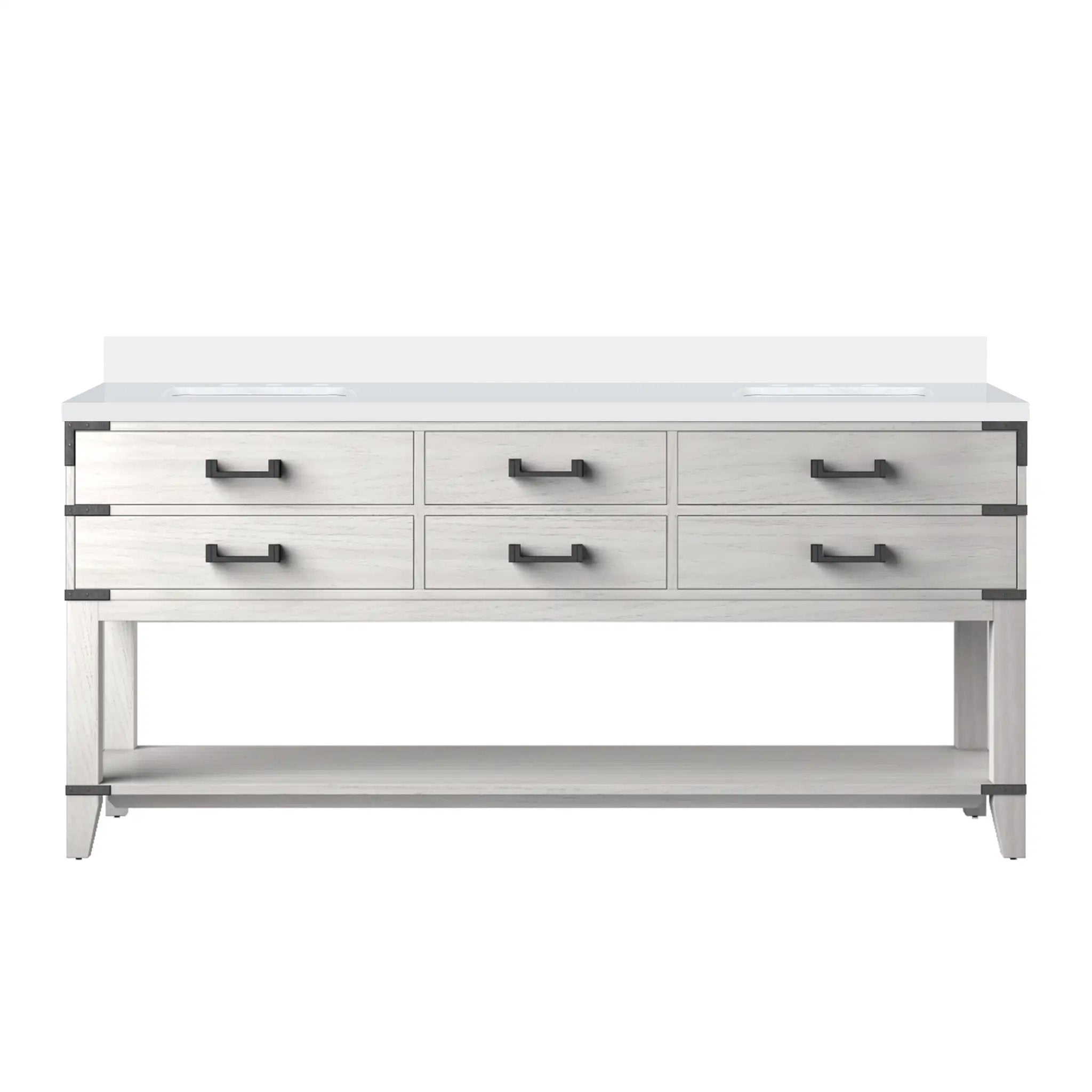 Lexora Norwalk 72 in W x 22 in D Double Bath Vanity by Lexora