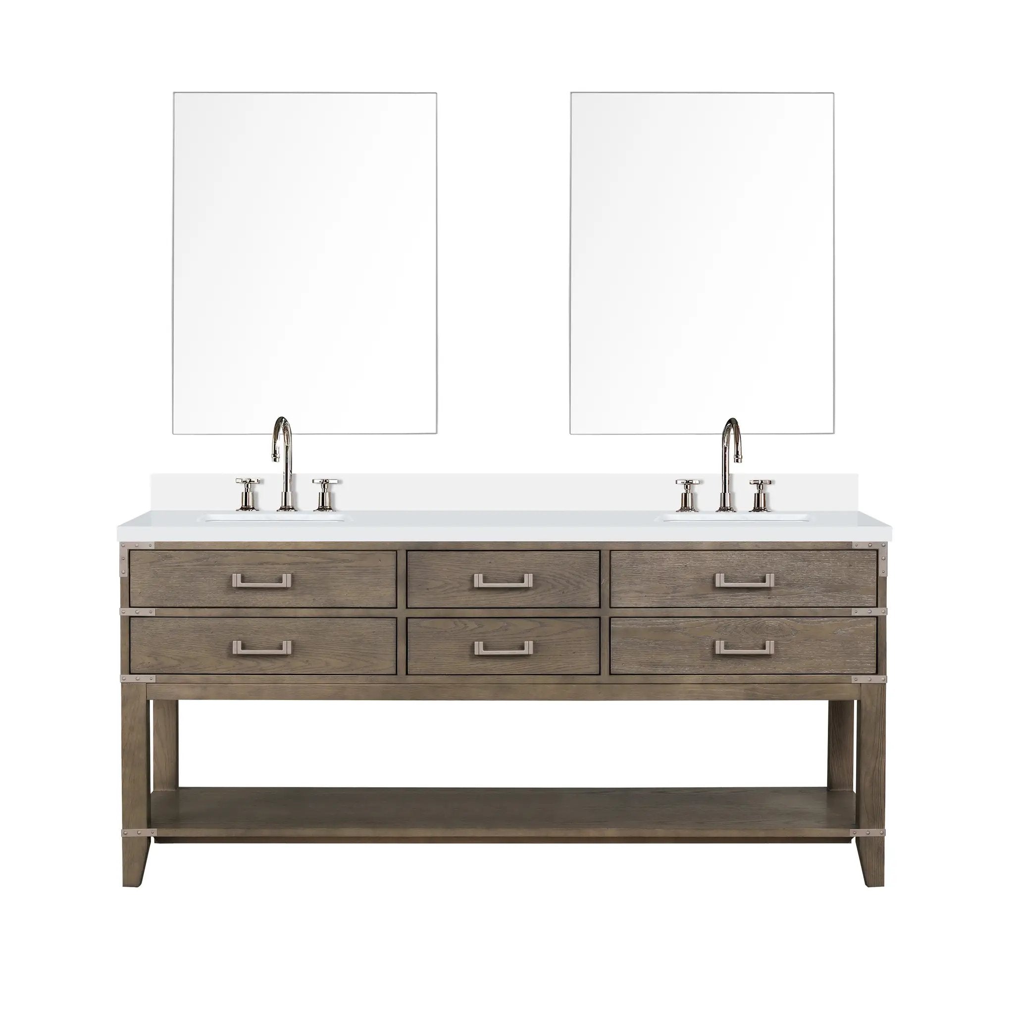 Lexora Norwalk 72 in W x 22 in D Double Bath Vanity by Lexora