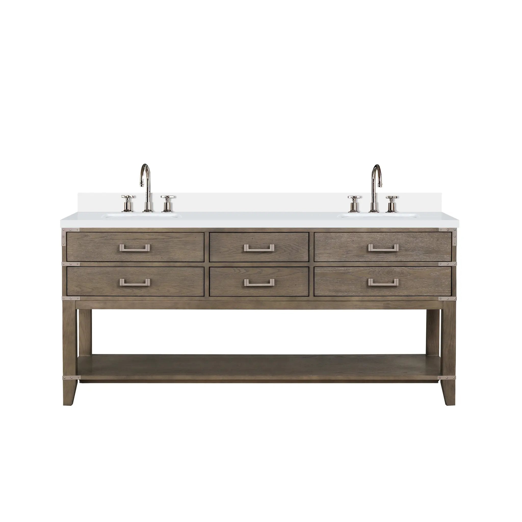 Lexora Norwalk 72 in W x 22 in D Double Bath Vanity by Lexora