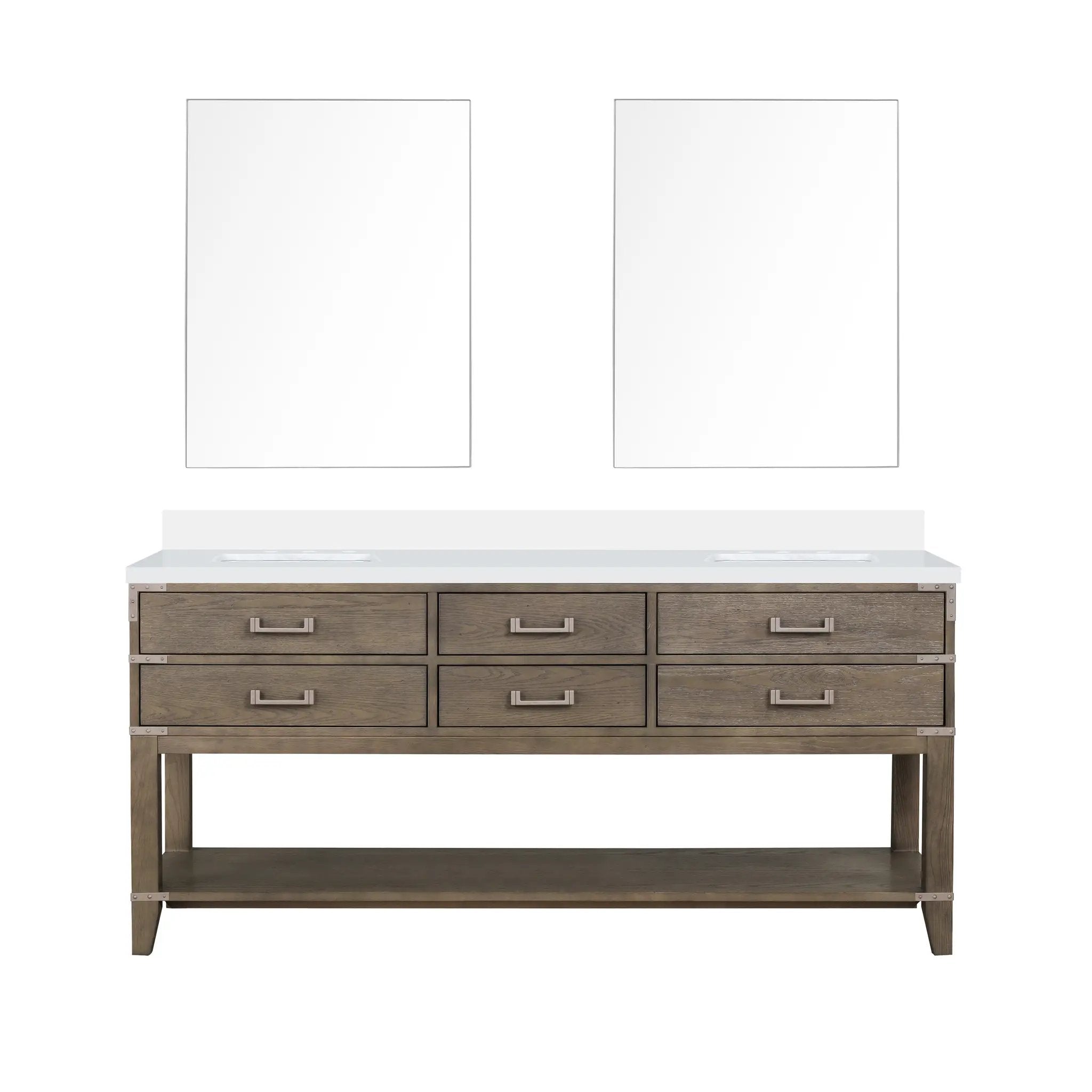 Lexora Norwalk 72 in W x 22 in D Double Bath Vanity by Lexora