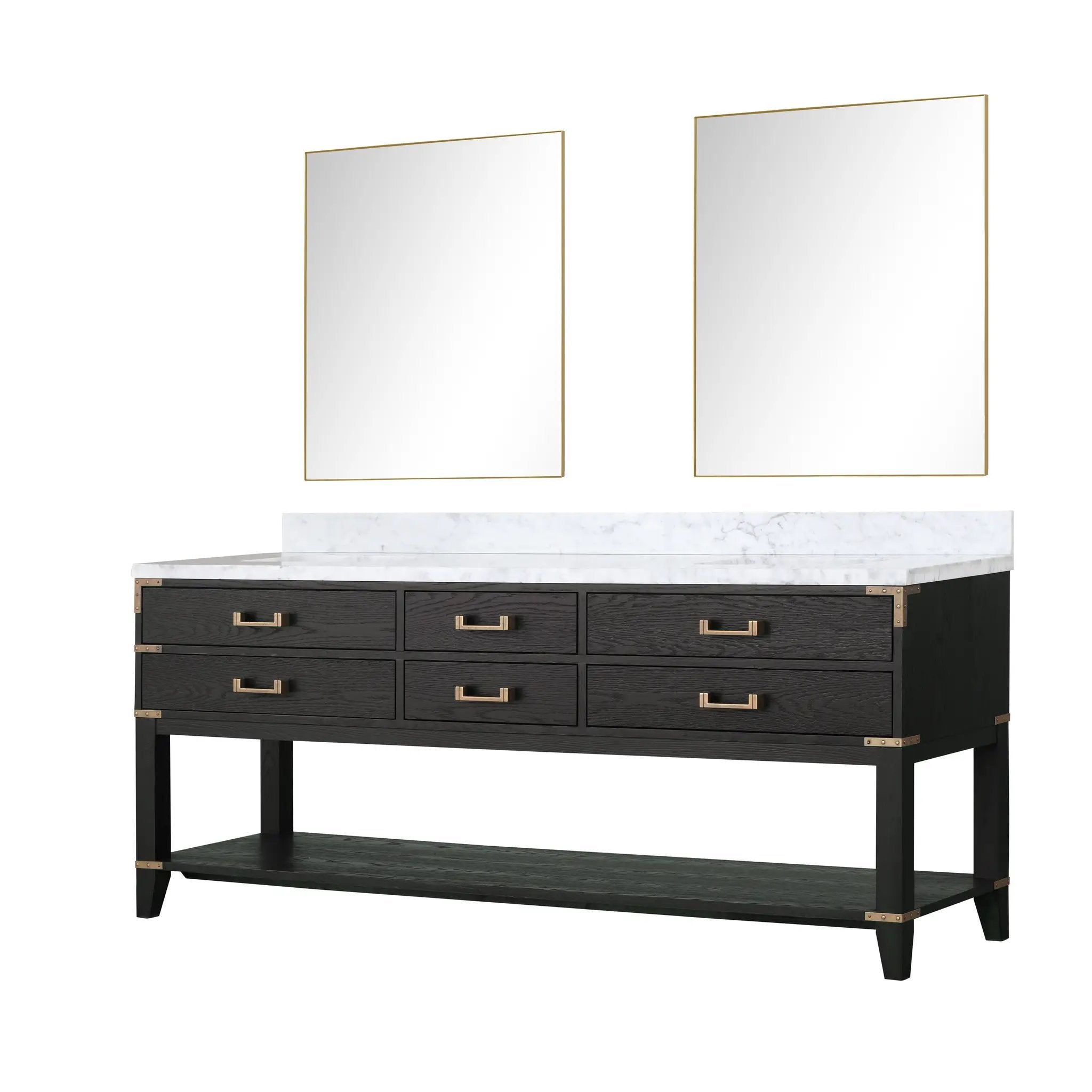 Lexora Norwalk 80 in W x 22 in D Double Bath Vanity by Lexora