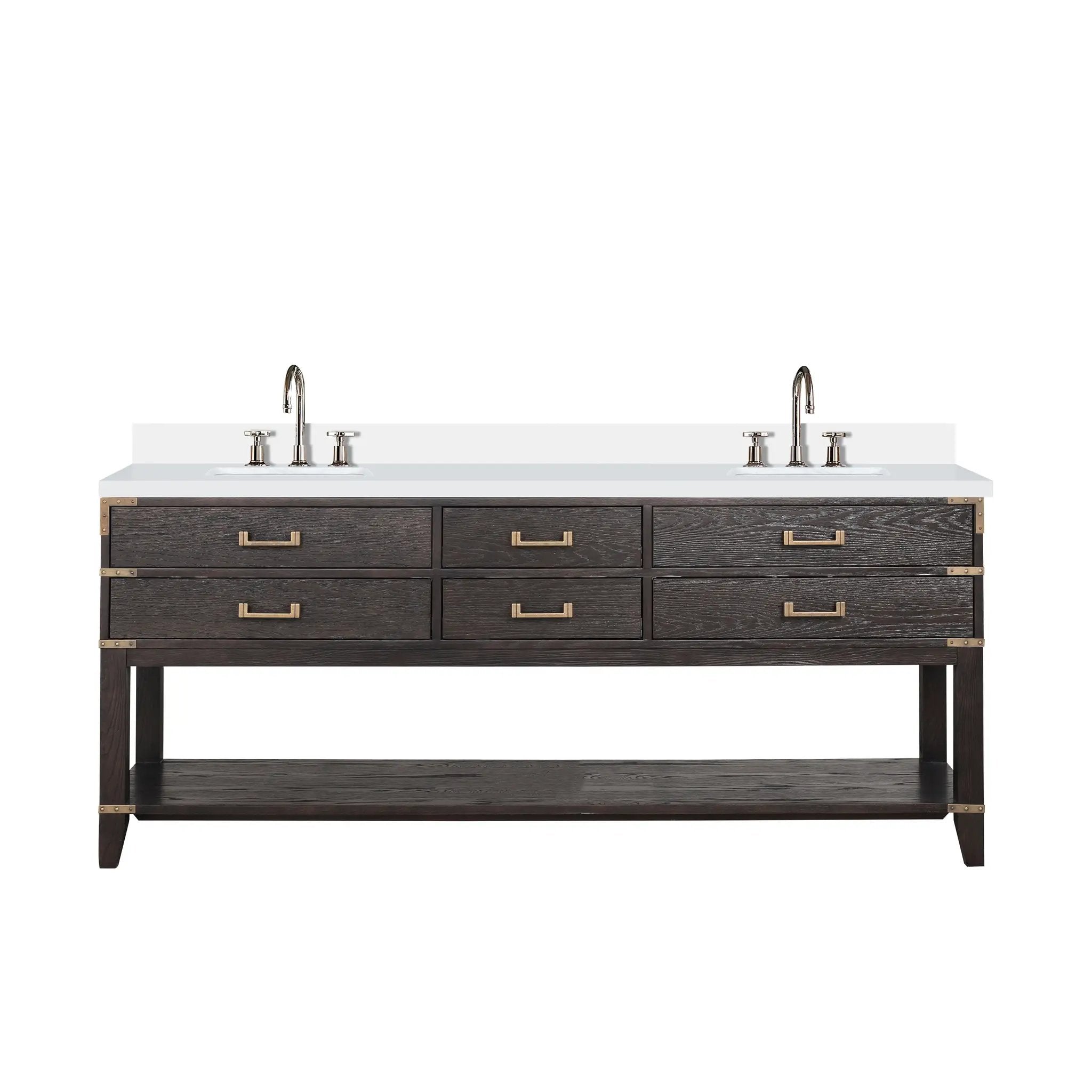 Lexora Norwalk 80 in W x 22 in D Double Bath Vanity by Lexora