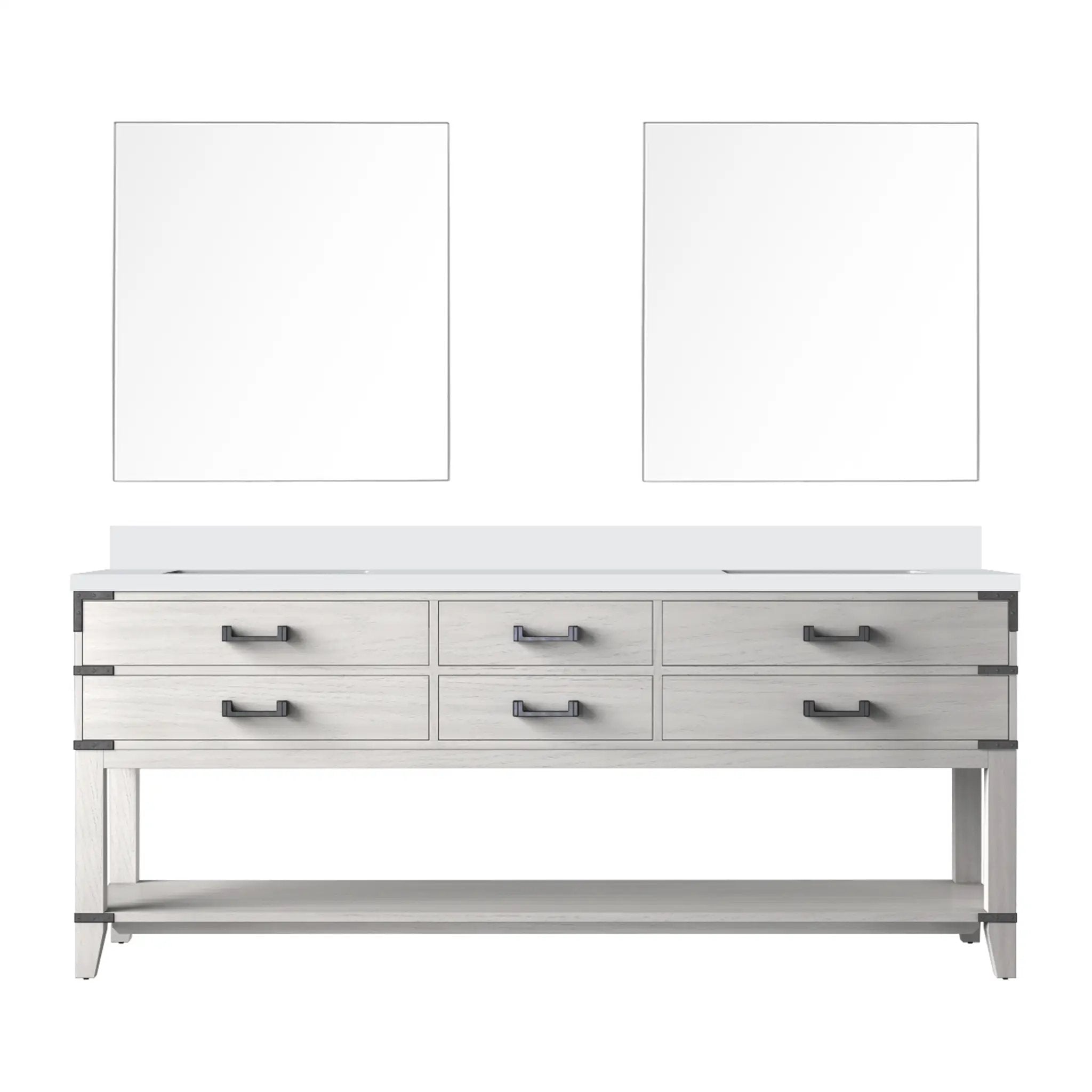 Lexora Norwalk 80 in W x 22 in D Double Bath Vanity by Lexora