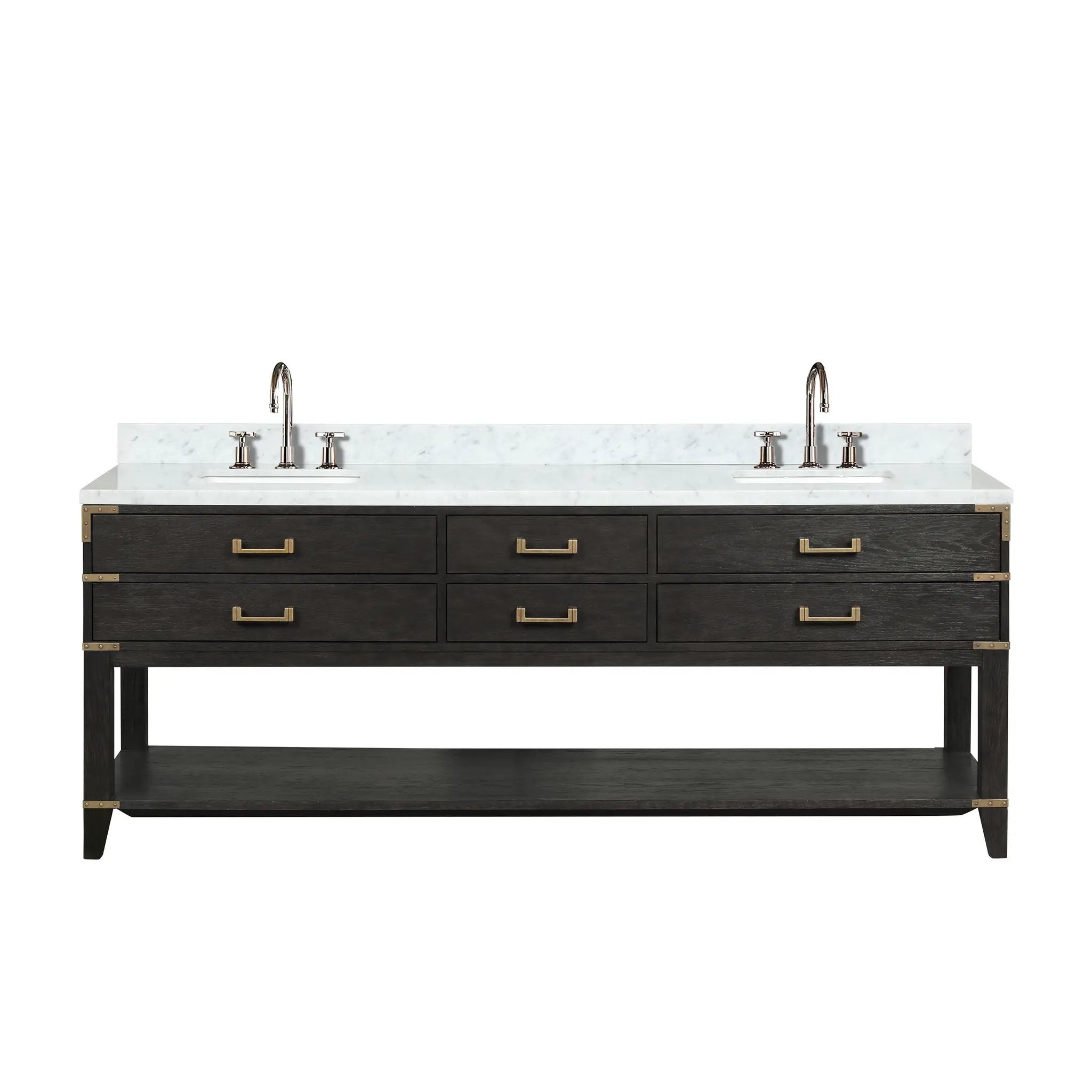 Lexora Norwalk 84 in W x 22 in D Double Bath Vanity by Lexora